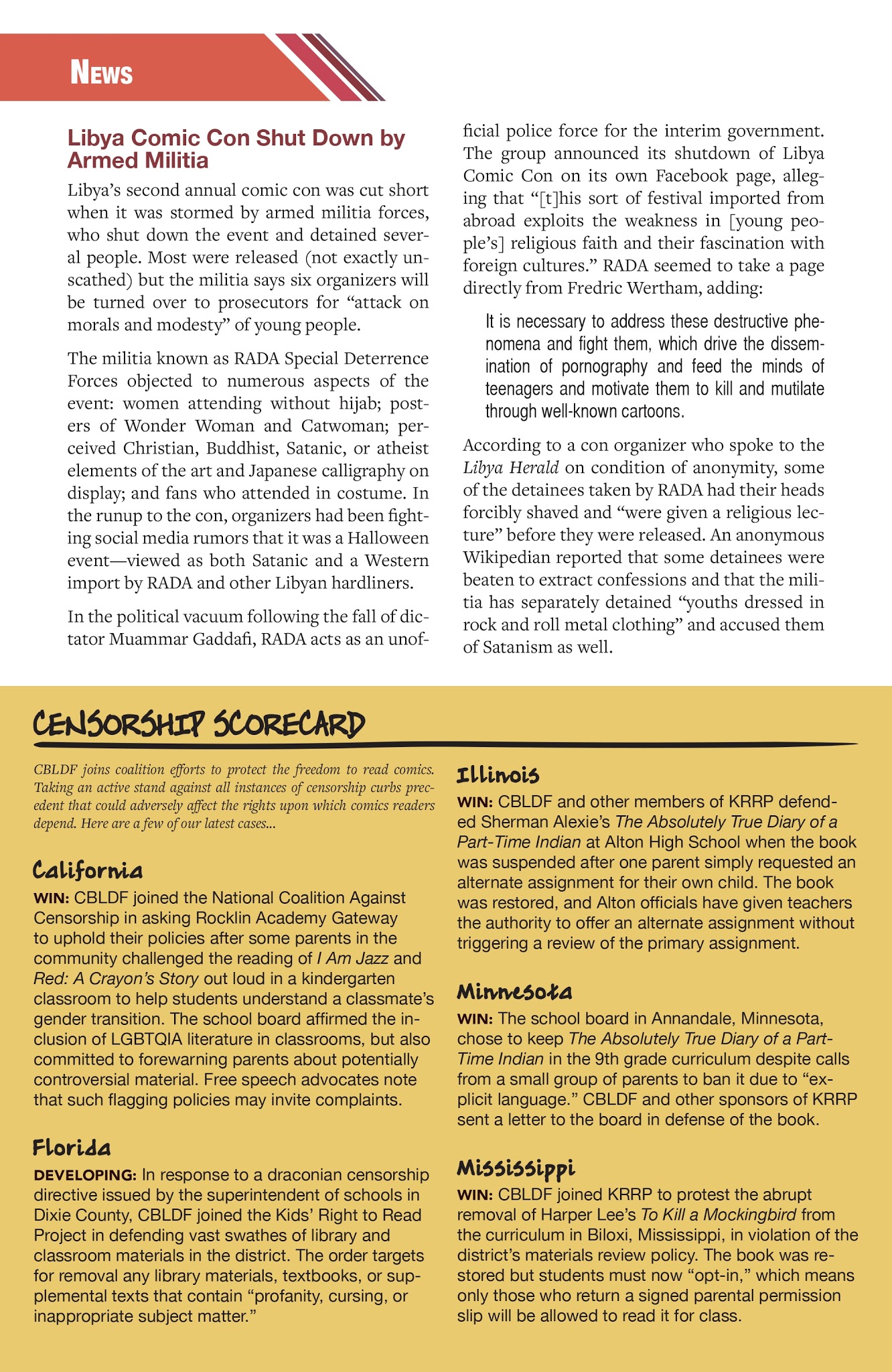 Read online CBLDF Defender Vol. 2 comic -  Issue #4 - 4