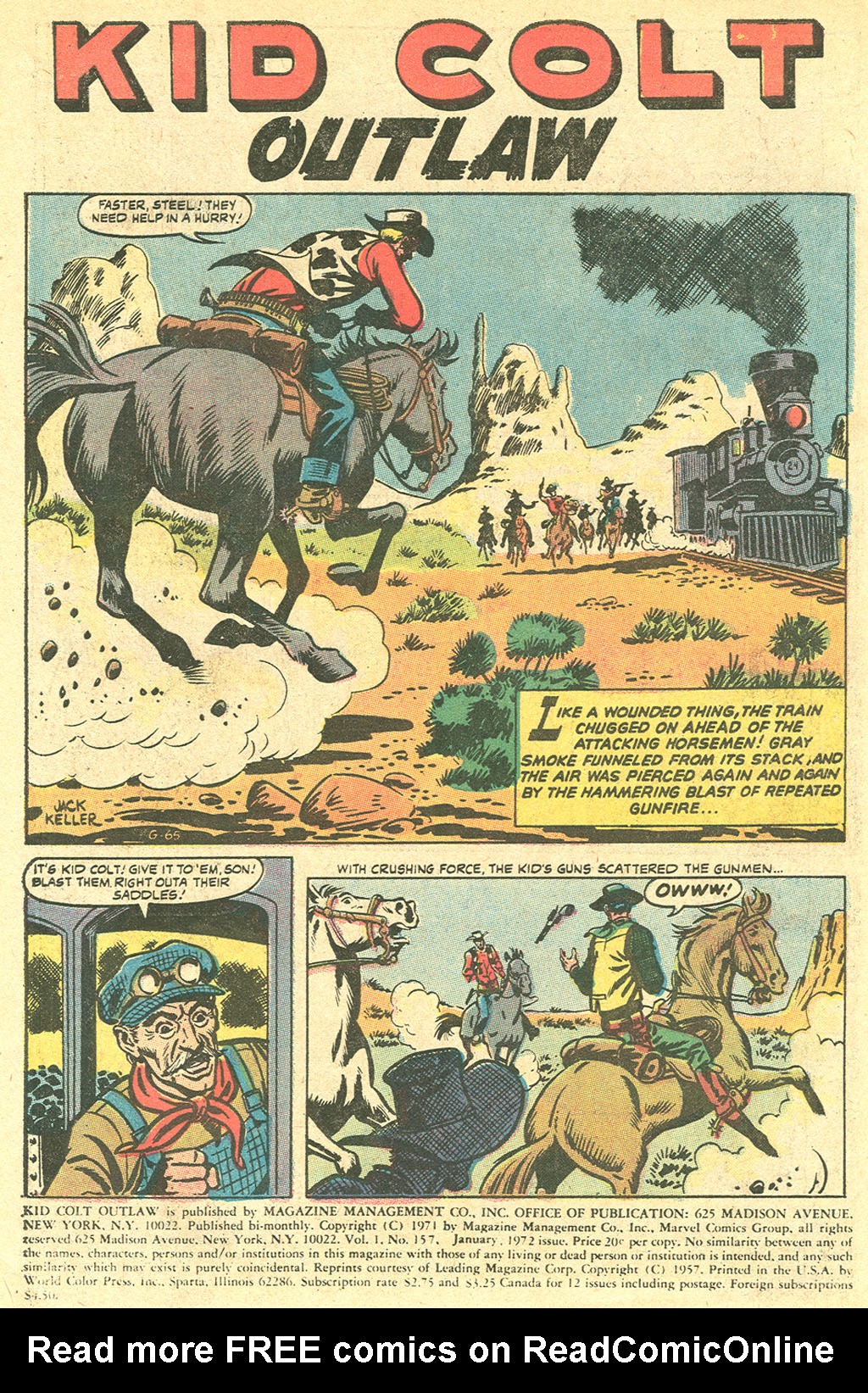 Read online Kid Colt Outlaw comic -  Issue #157 - 3