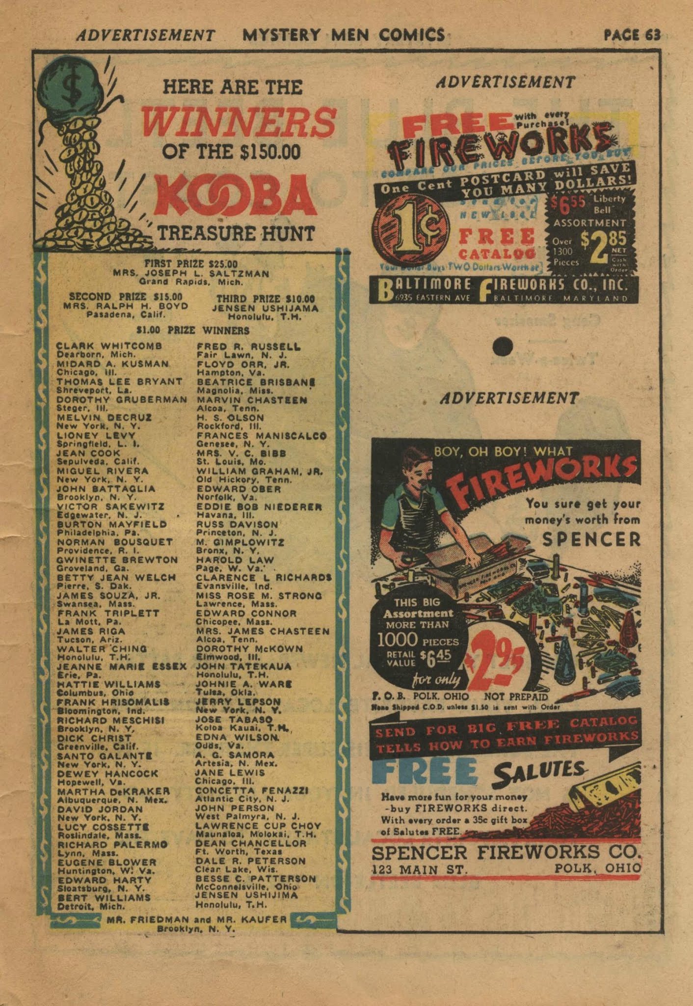 Read online Mystery Men Comics comic -  Issue #24 - 65