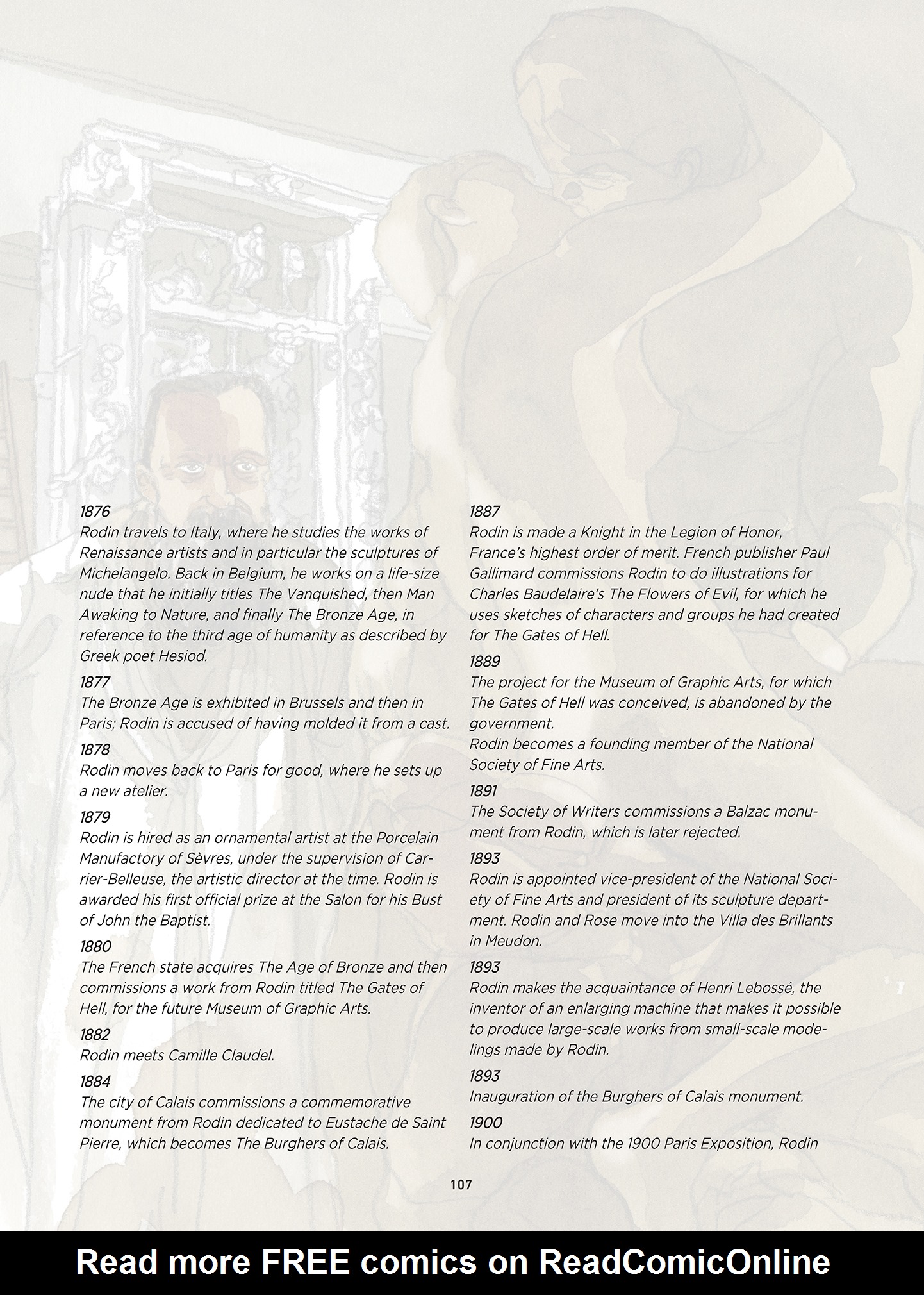 Read online Rodin: Fugit Amor, An Intimate Portrait comic -  Issue # TPB - 107