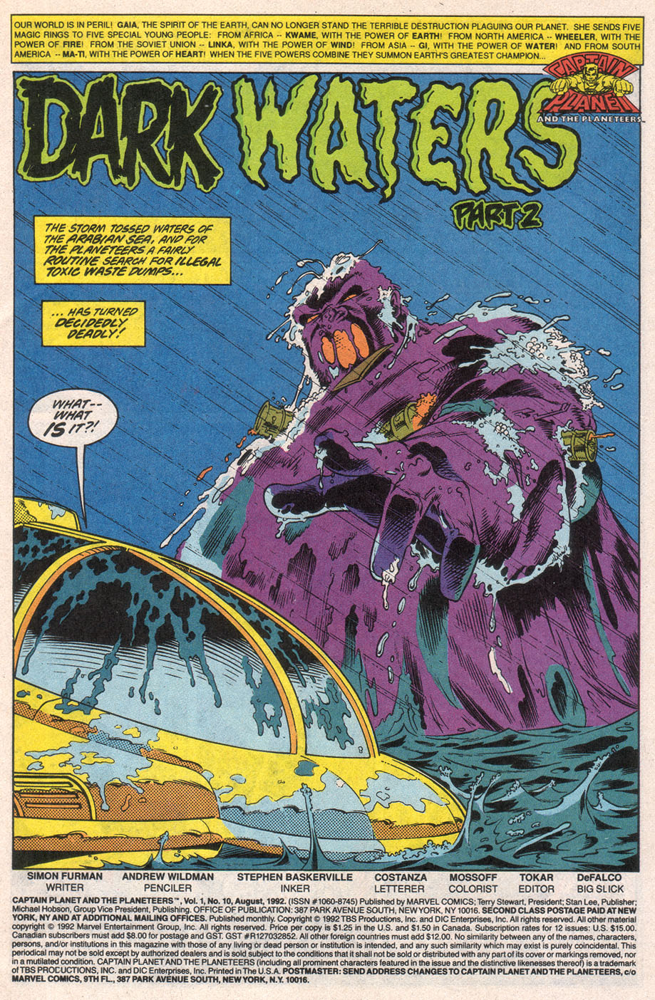 Read online Captain Planet and the Planeteers comic -  Issue #10 - 3