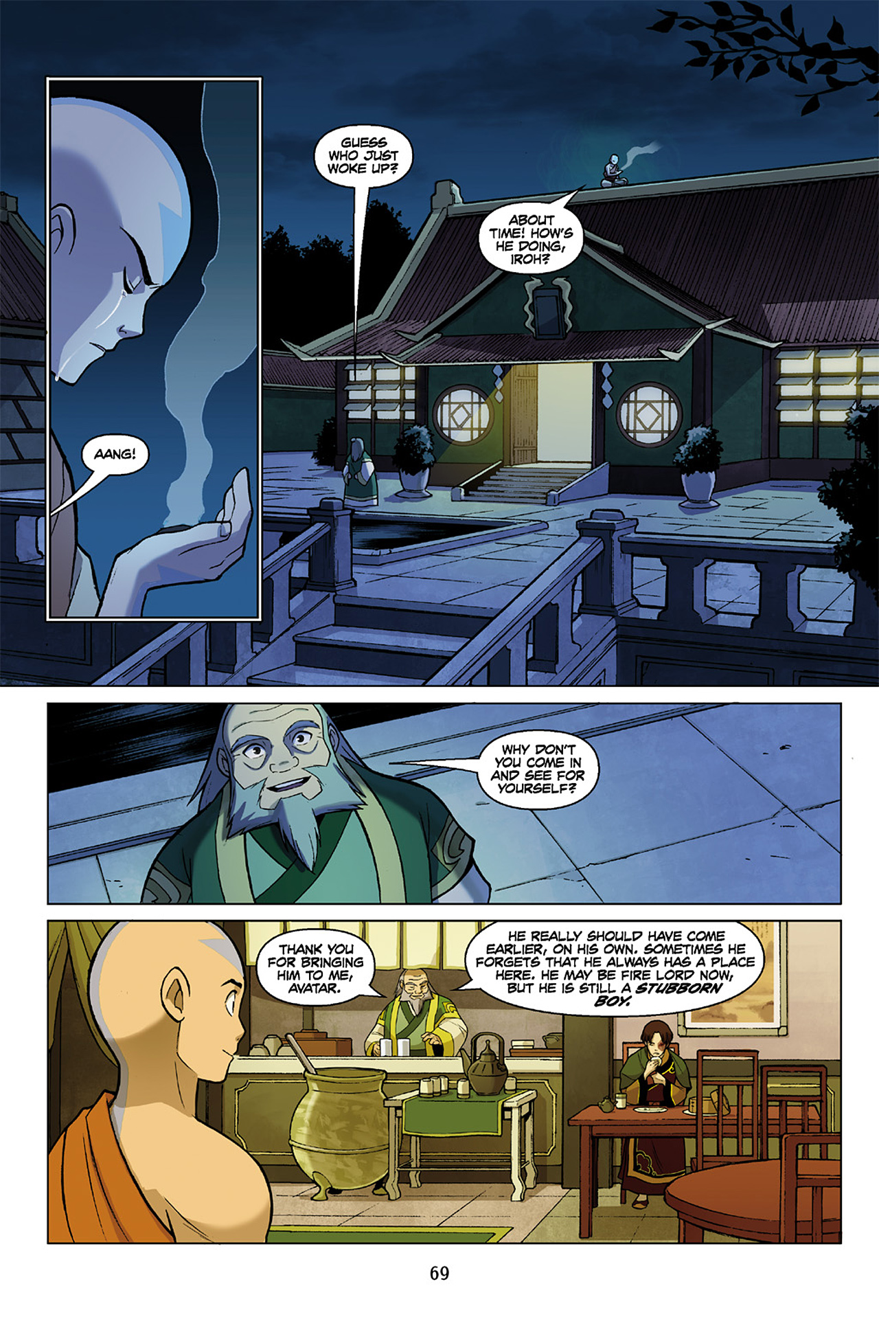 Read online Nickelodeon Avatar: The Last Airbender - The Promise comic -  Issue # Part 3 - 69