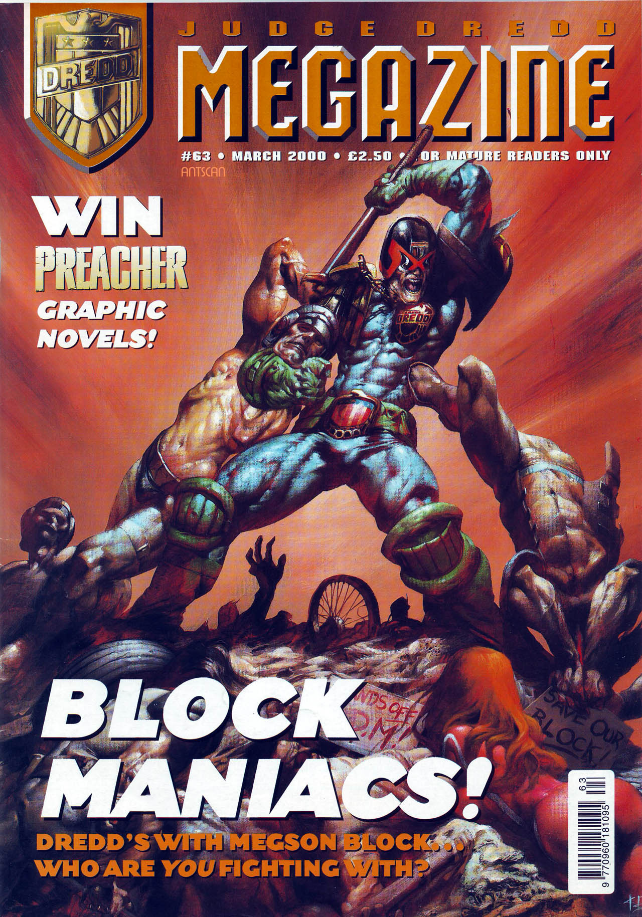 Read online Judge Dredd Megazine (vol. 3) comic -  Issue #63 - 1