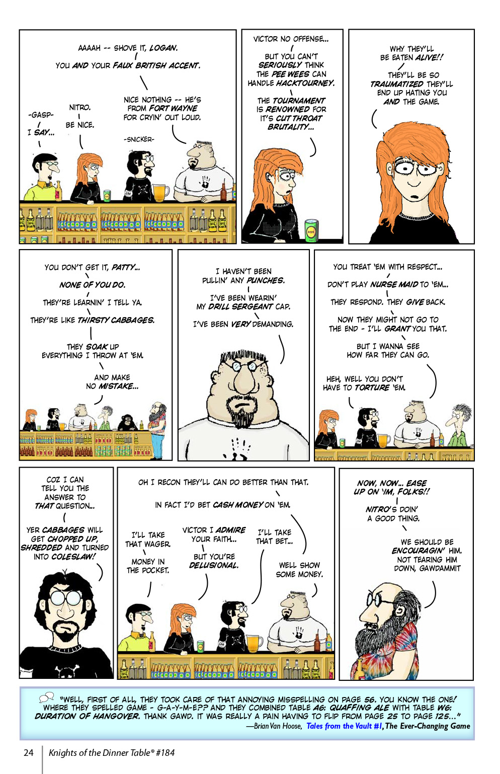Read online Knights of the Dinner Table comic -  Issue #184 - 26