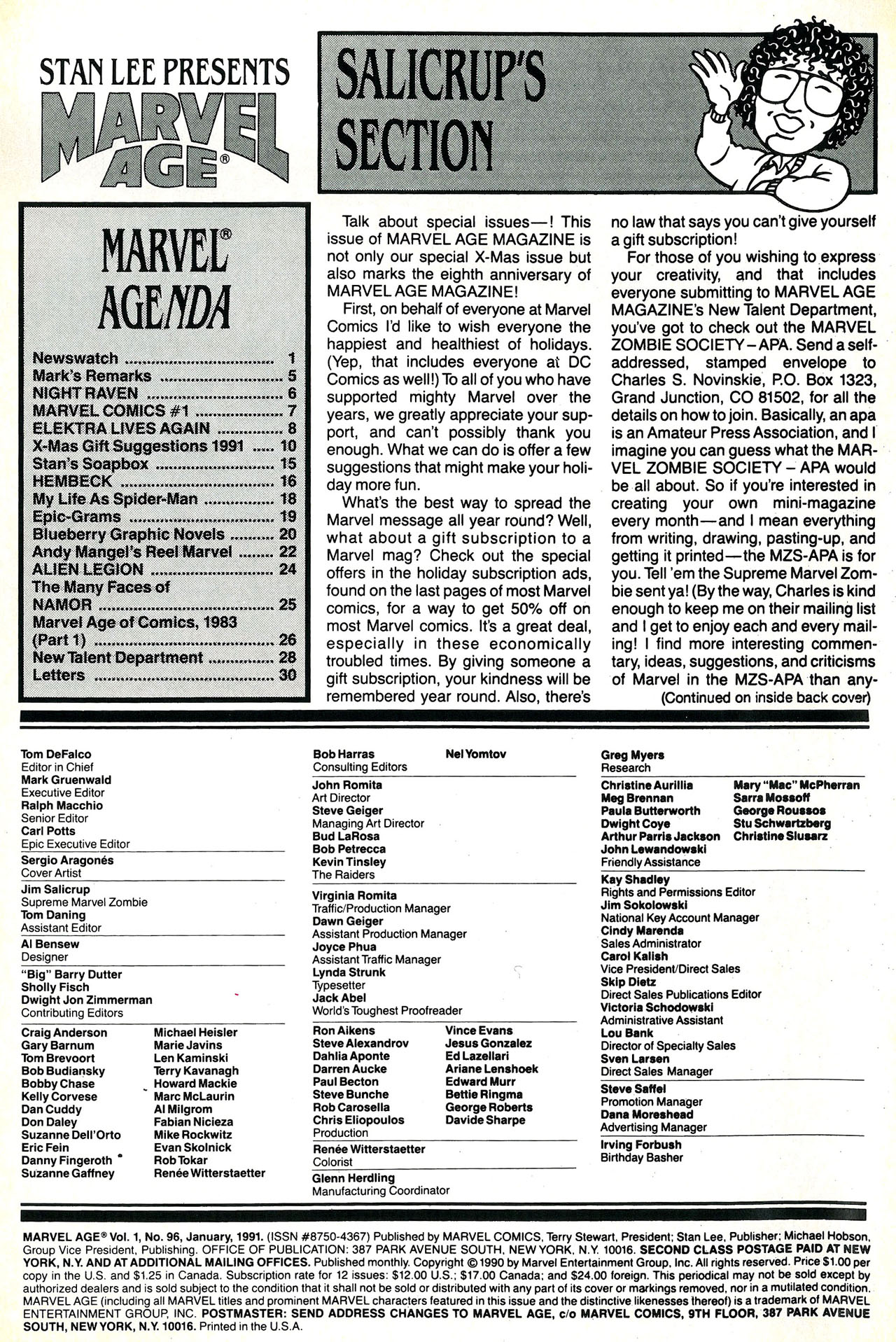 Read online Marvel Age comic -  Issue #96 - 2