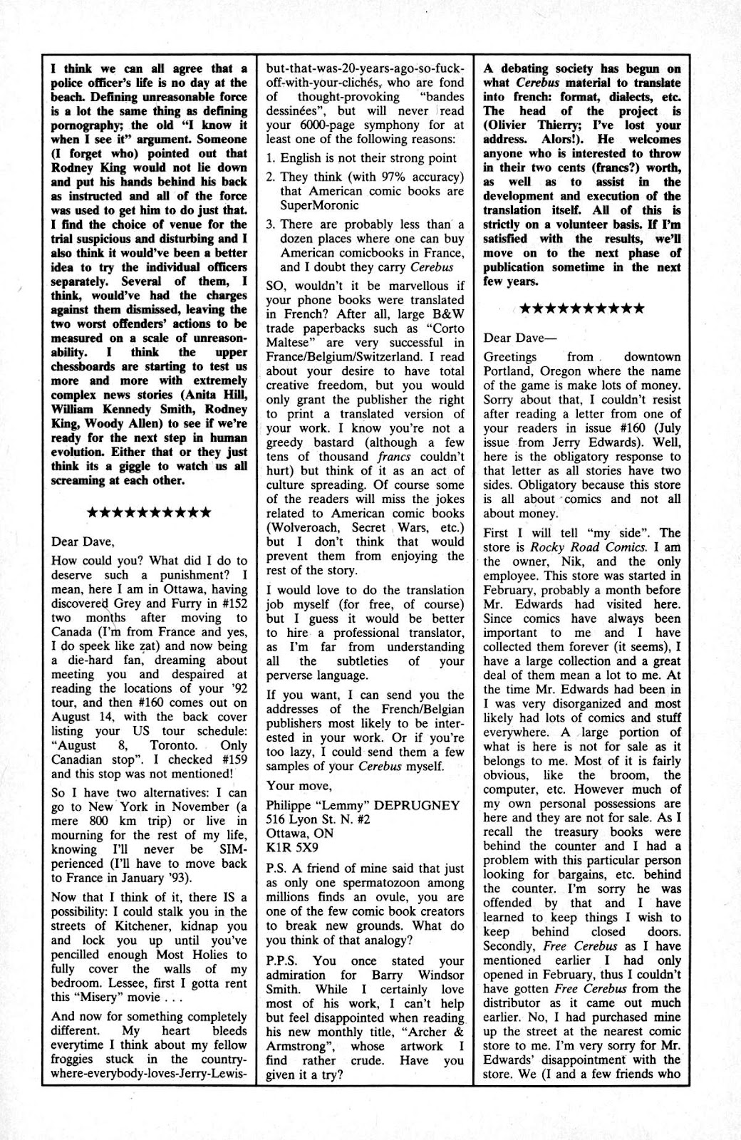 Cerebus Issue #163 #162 - English 24 Cerebus Issue #163 #162 - English 24