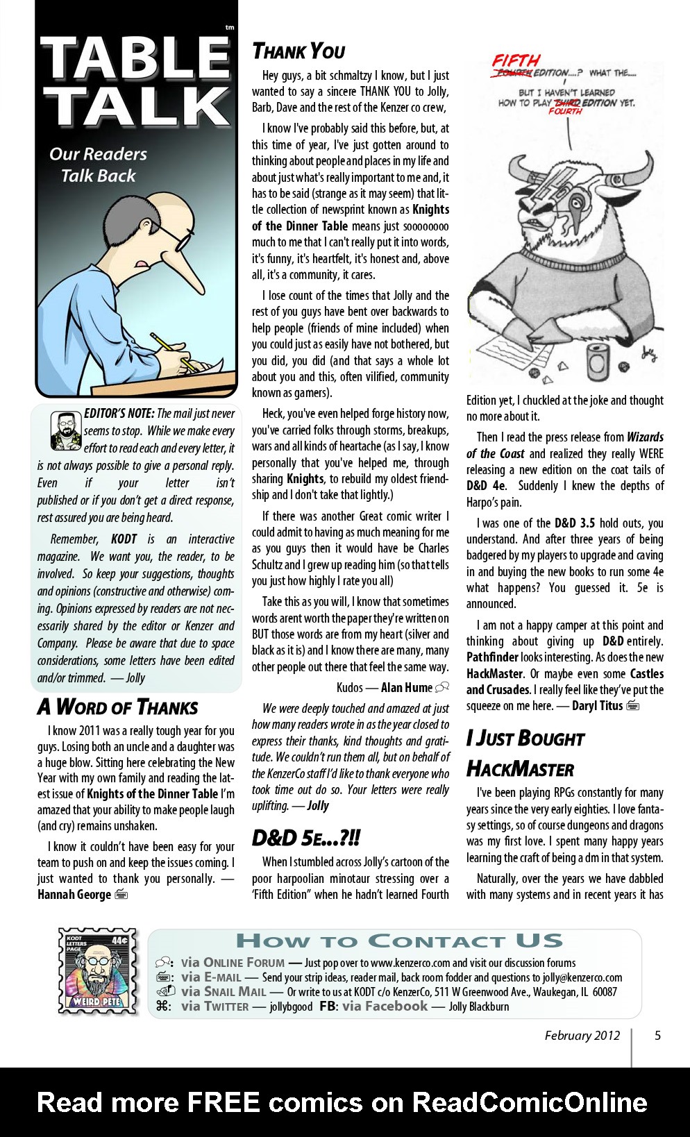 Read online Knights of the Dinner Table comic -  Issue #184 - 7