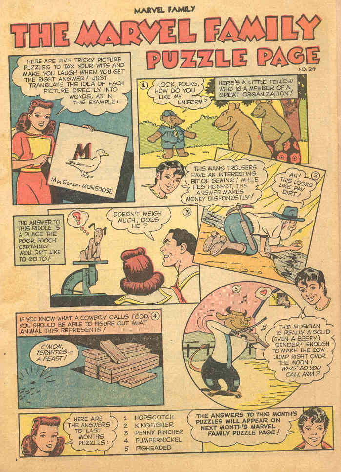 Read online The Marvel Family comic -  Issue #44 - 34