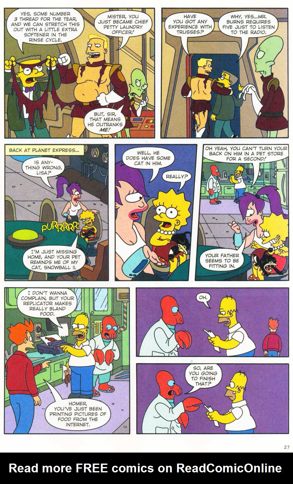 Read online The Simpsons/Futurama Crossover Crisis II comic -  Issue #1 - 27