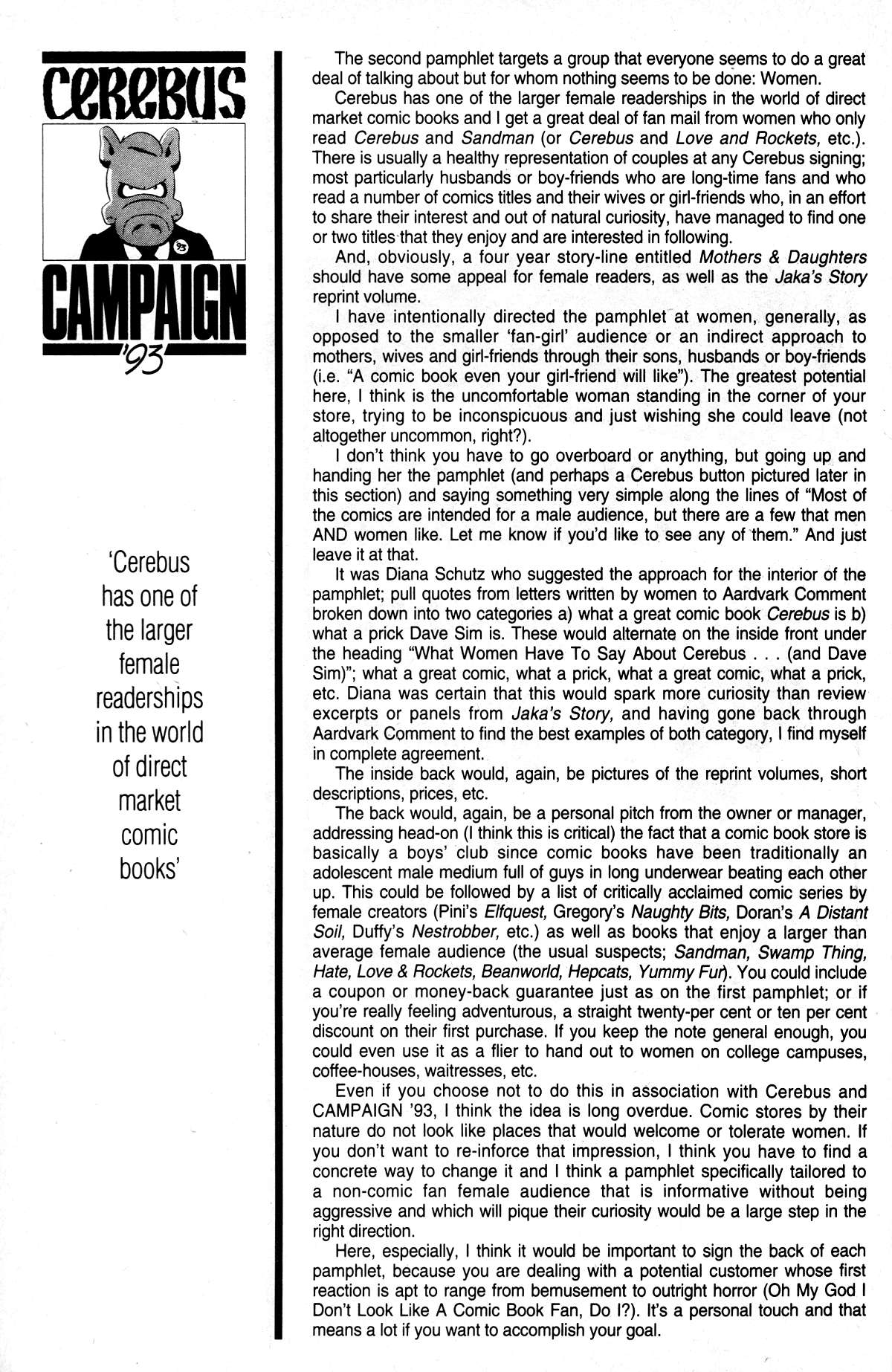 Read online Cerebus comic -  Issue #167 - 28