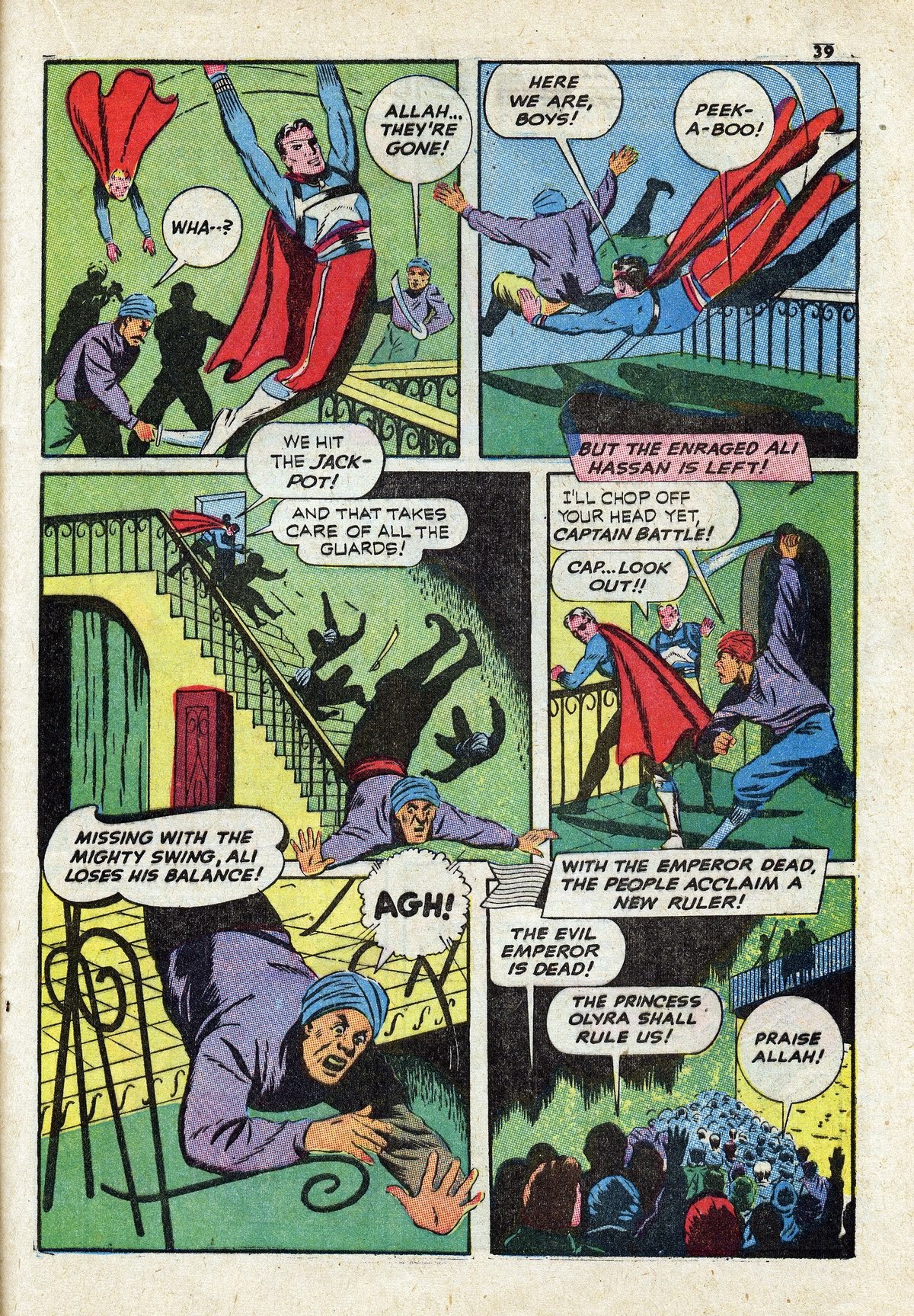 Read online Captain Battle Comics comic -  Issue #2 - 42