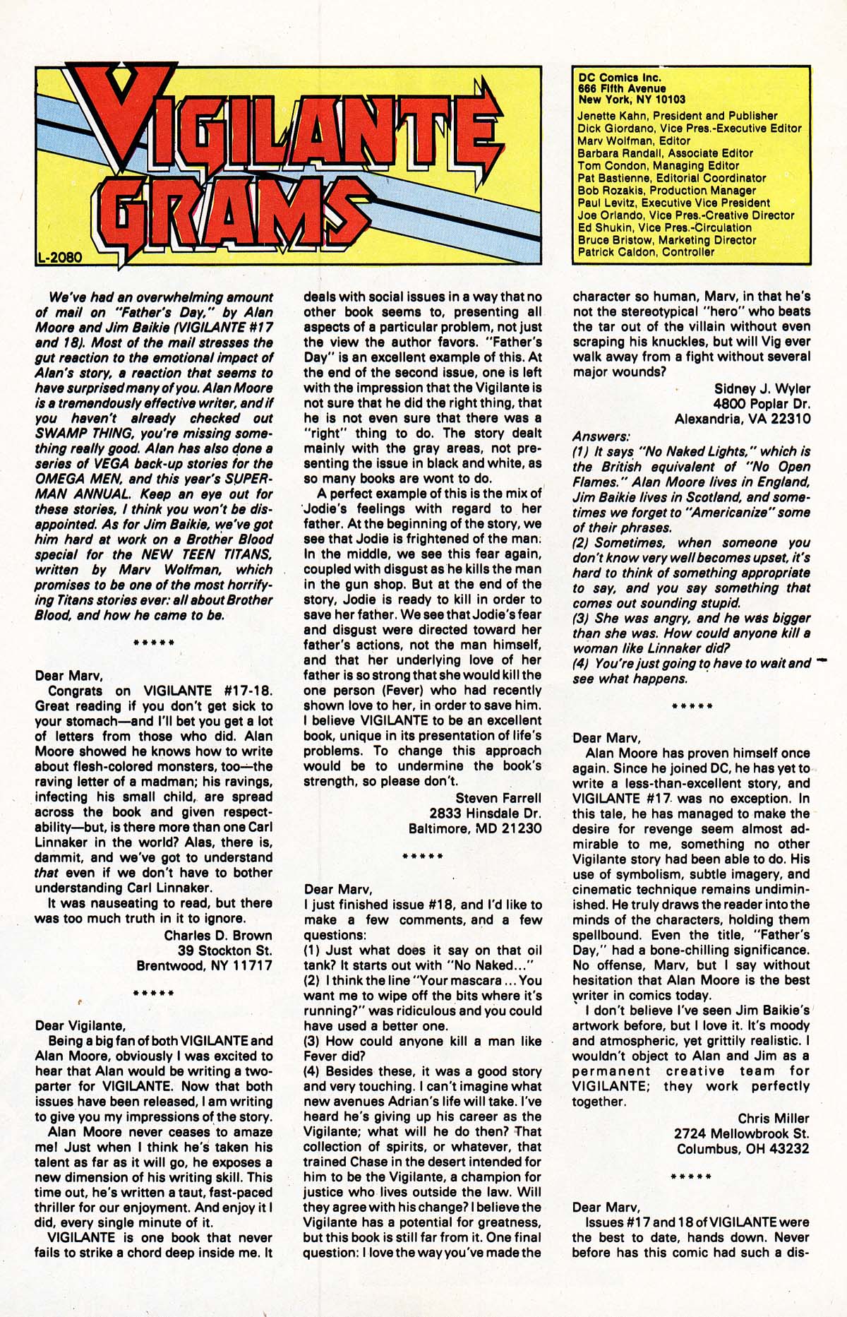 Read online Vigilante (1983) comic -  Issue #22 - 25
