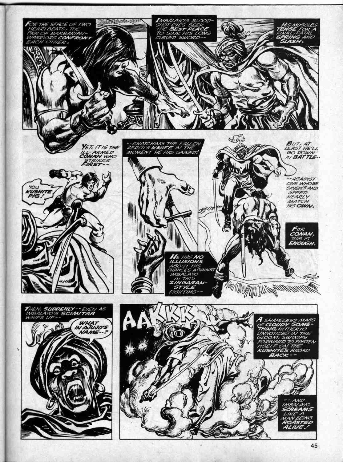 Read online The Savage Sword Of Conan comic -  Issue #36 - 45