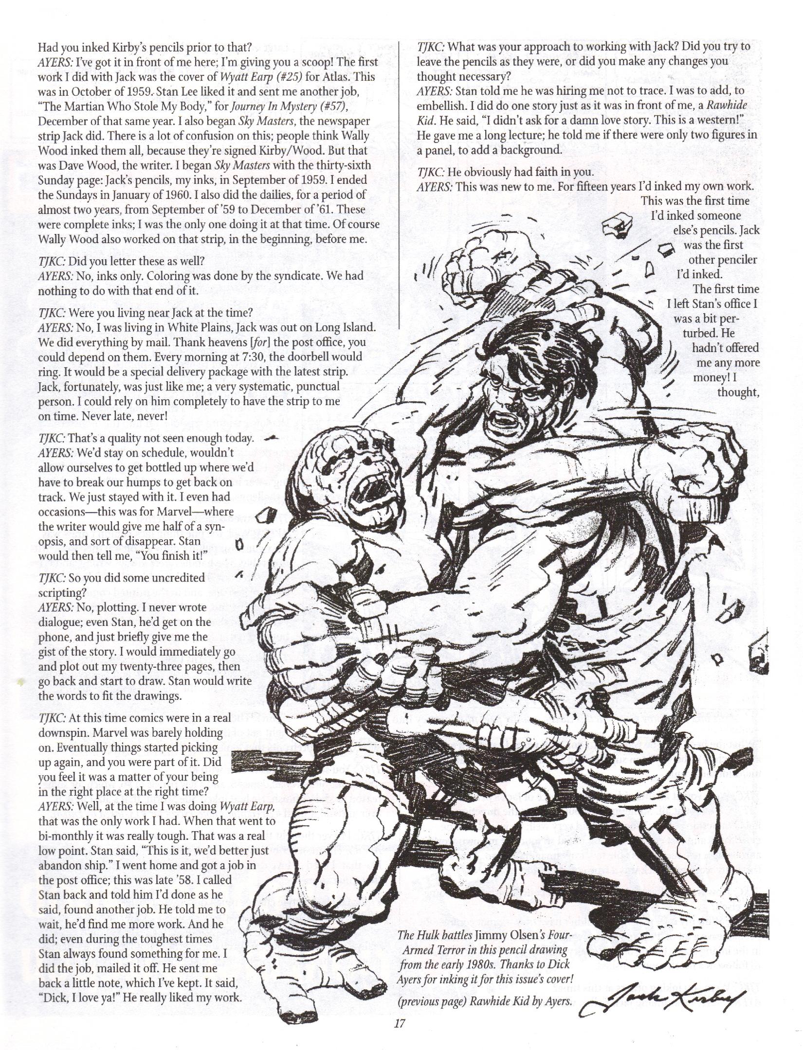 Read online The Jack Kirby Collector comic -  Issue #13 - 17