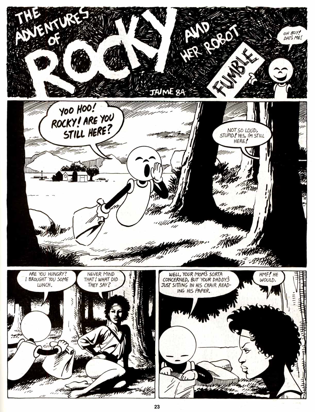 Read online Love and Rockets (1982) comic -  Issue #9 - 25