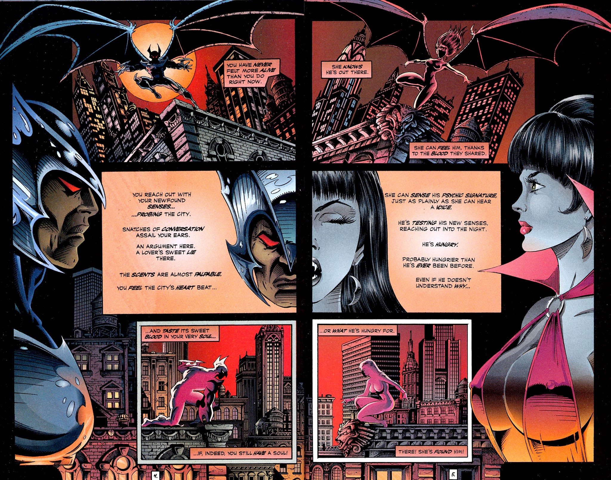 Read online Shadowhawk/Vampirella: Creatures of the Night comic -  Issue # Full - 5