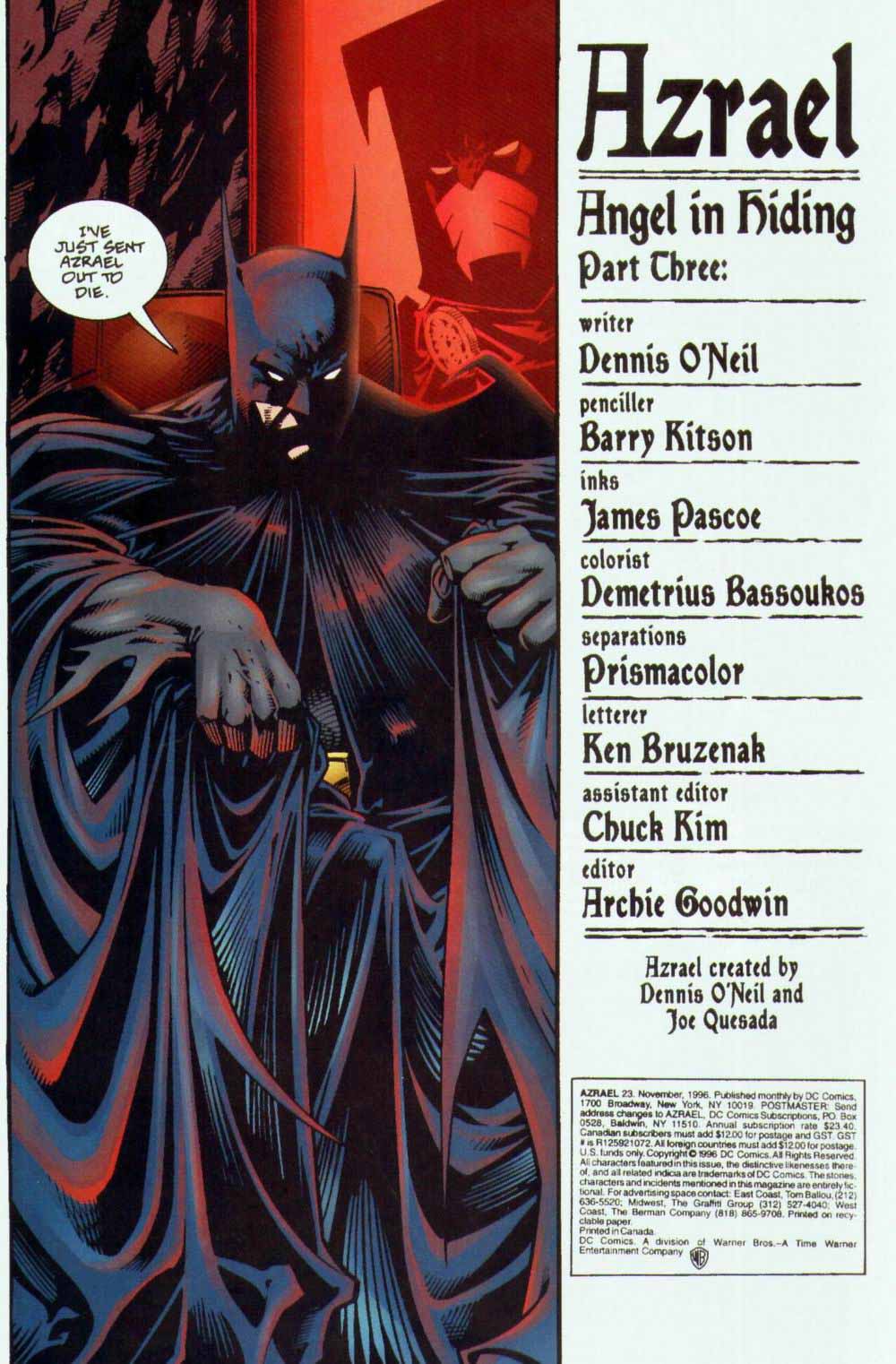 Read online Azrael (1995) comic -  Issue #23 - 2