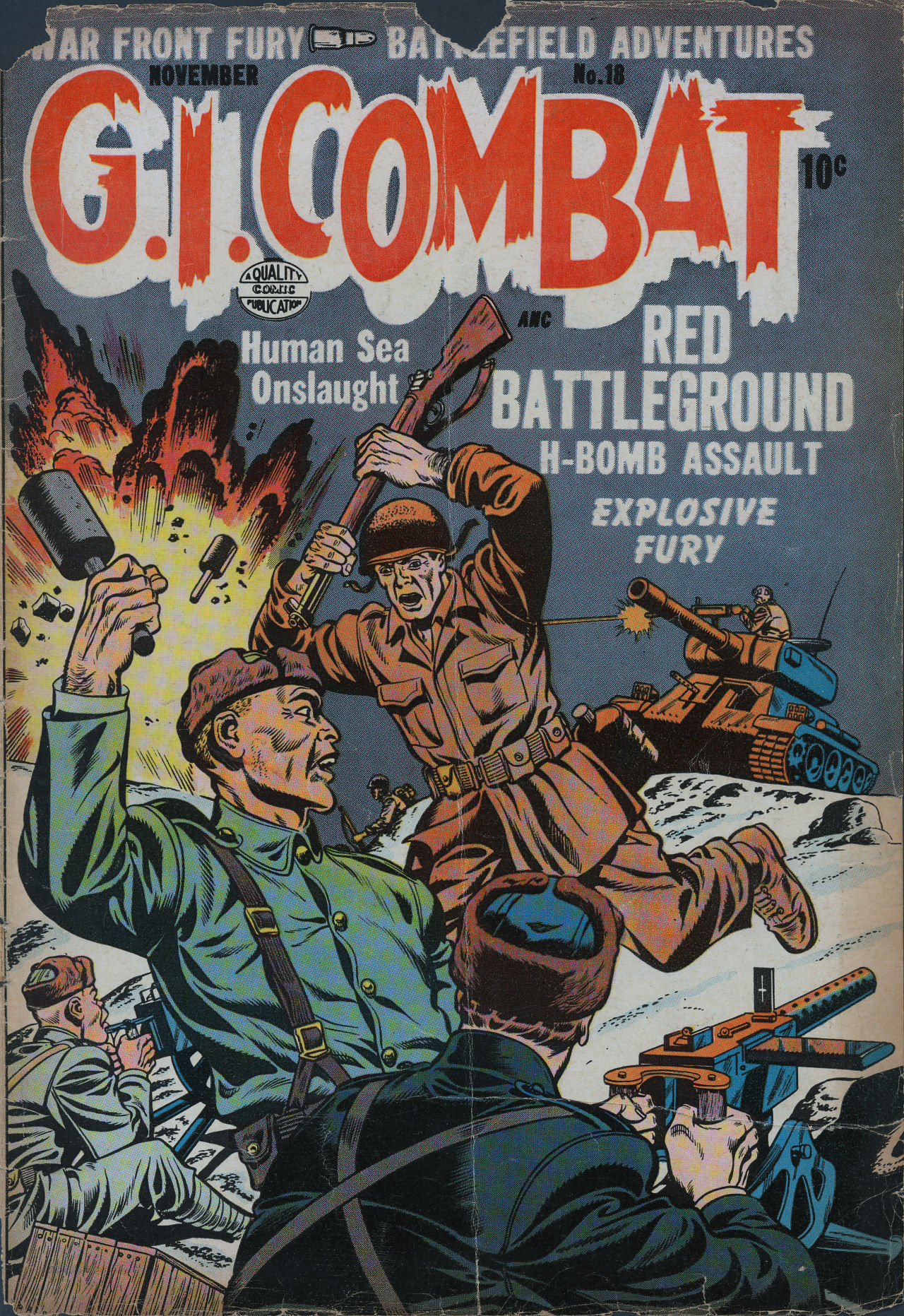 Read online G.I. Combat (1952) comic -  Issue #18 - 1
