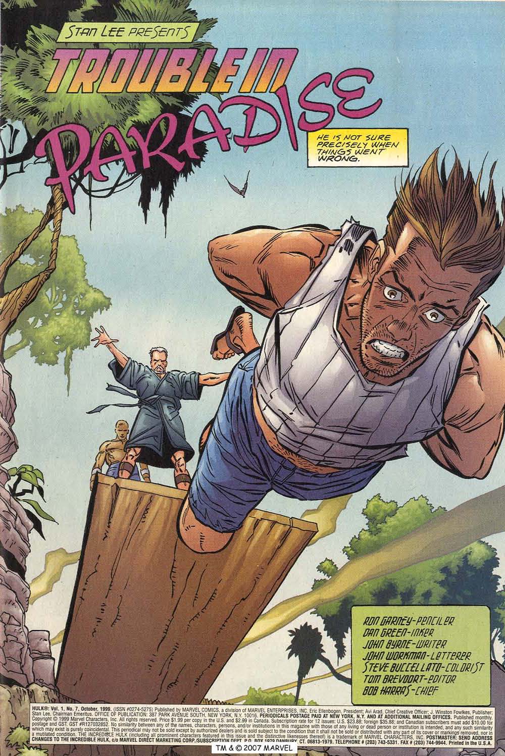 Read online Hulk (1999) comic -  Issue #7 - 3