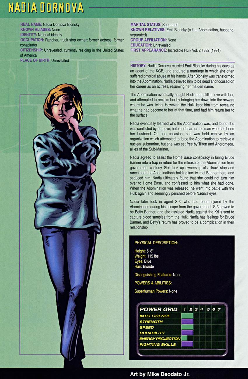 The Official Handbook of the Marvel Universe: Hulk issue Full - Page 13