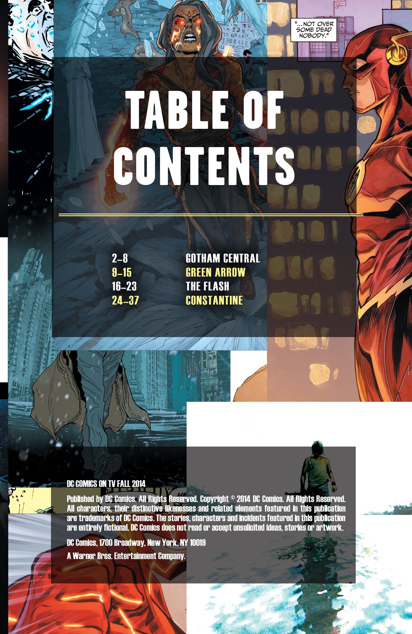 Read online DC Comics on TV: Fall 2014 Graphic Novel Primer comic -  Issue # Full - 2