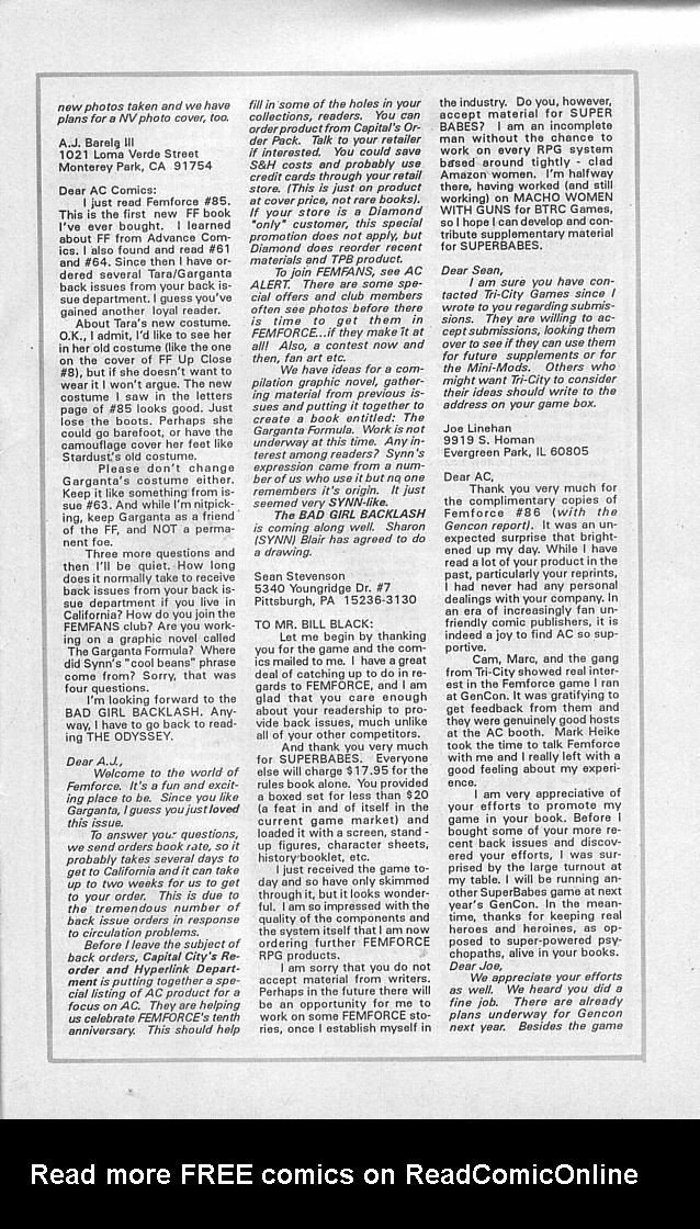 Read online Femforce comic -  Issue #88 - 31