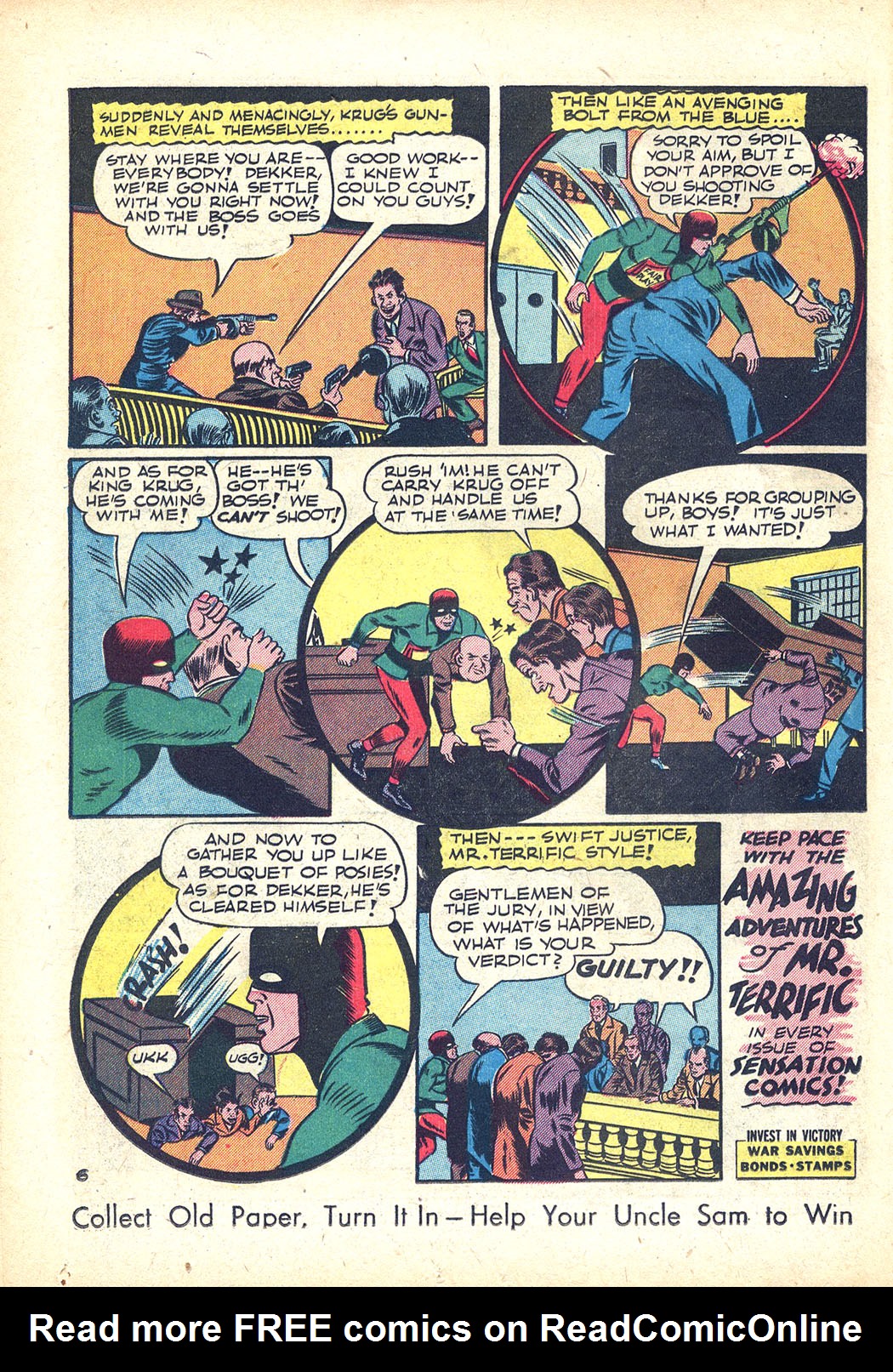 Read online Sensation (Mystery) Comics comic -  Issue #34 - 38