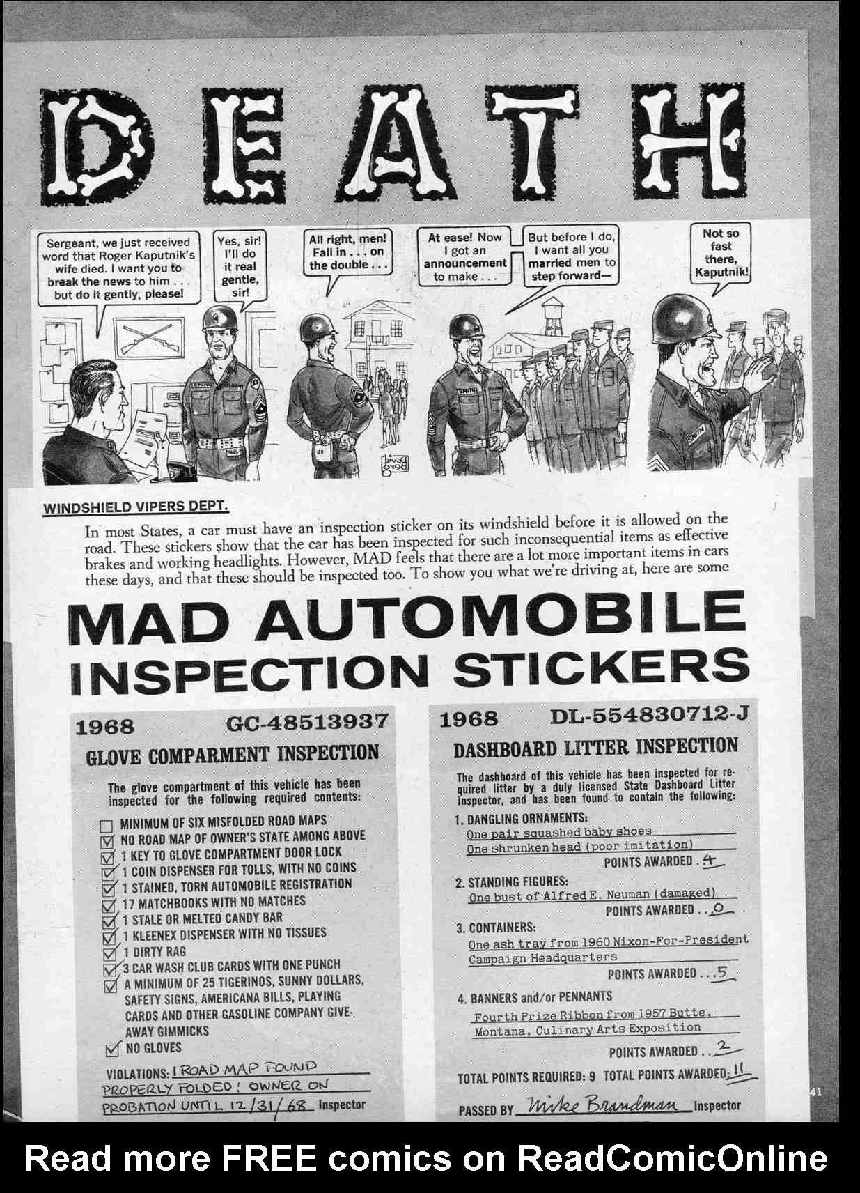 Read online MAD comic -  Issue #120 - 43