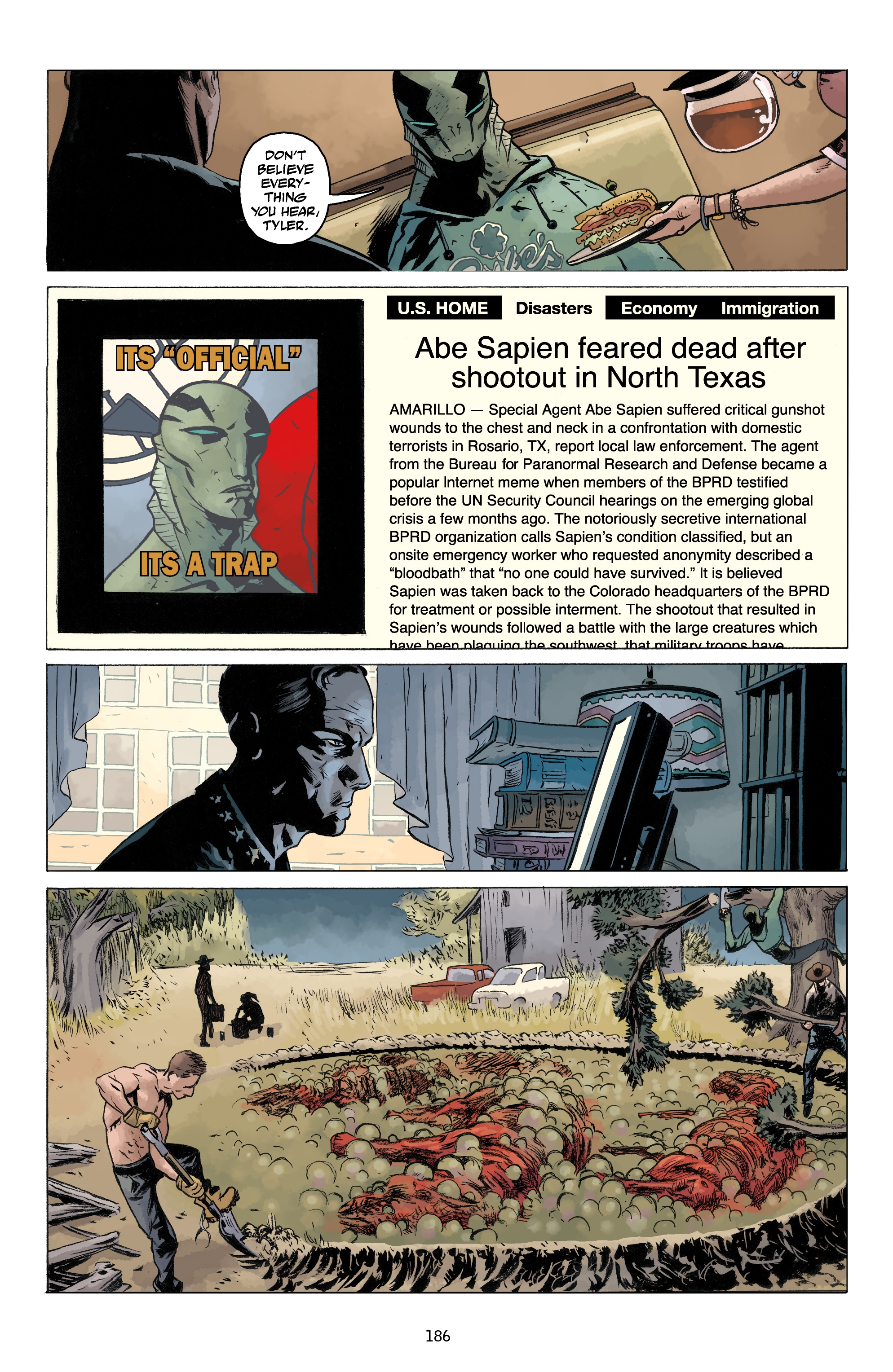 Read online Abe Sapien comic -  Issue # _TPB Dark and Terrible 1 (Part 2) - 85