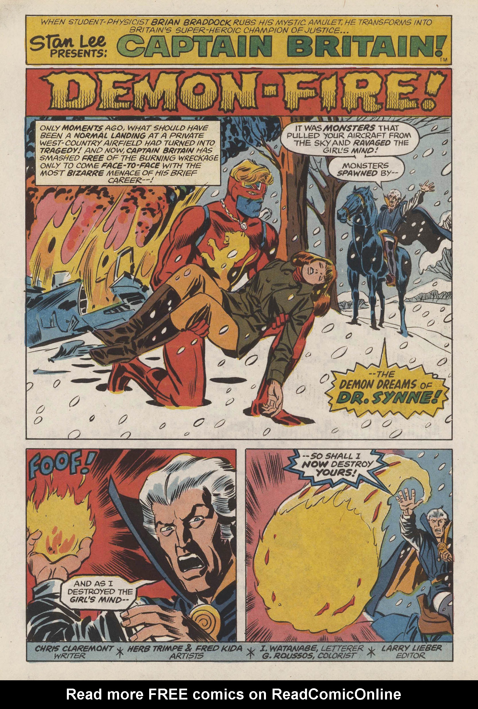 Read online Captain Britain (1976) comic -  Issue #9 - 2