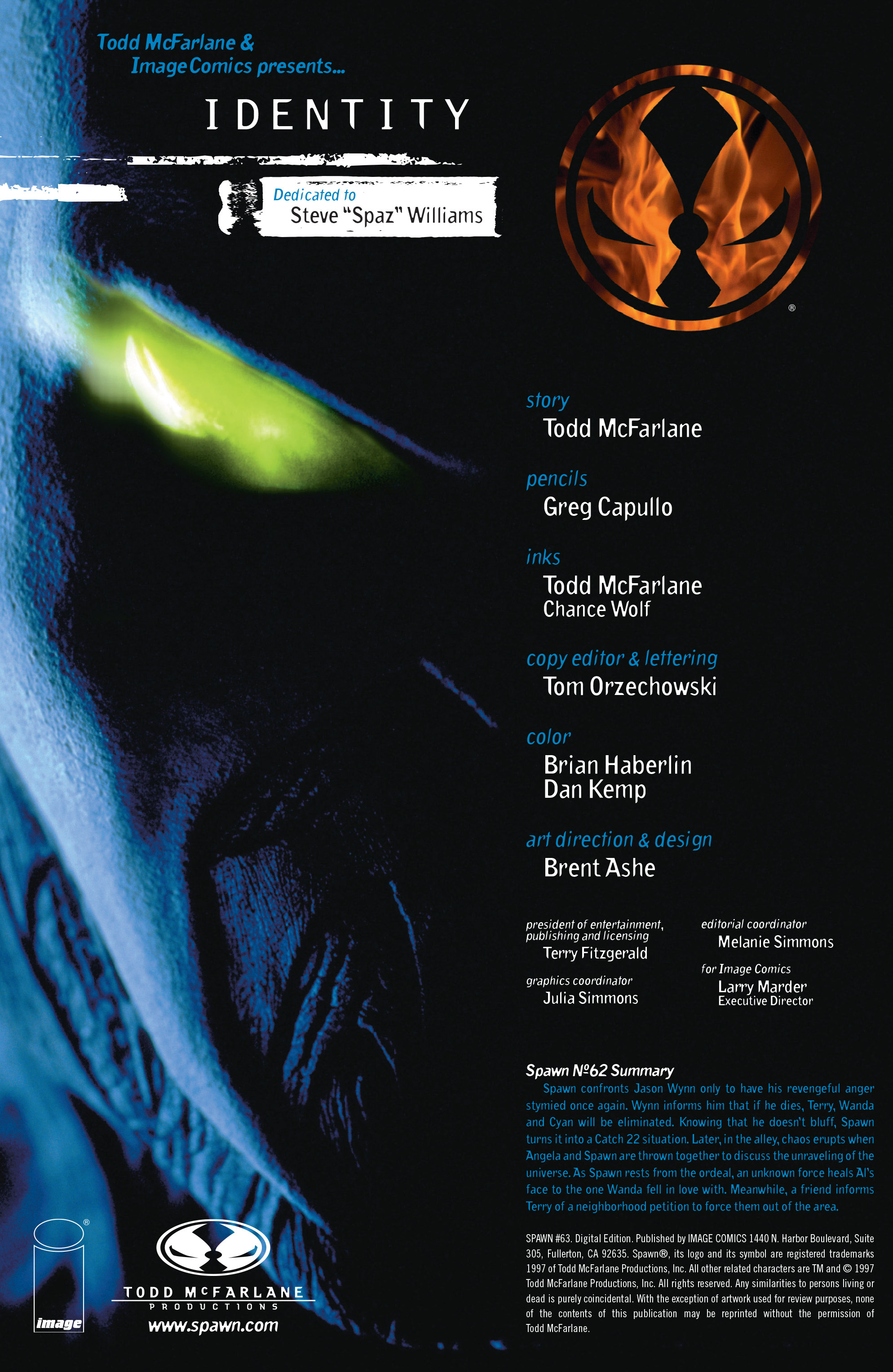 Read online Spawn comic -  Issue #63 - 2