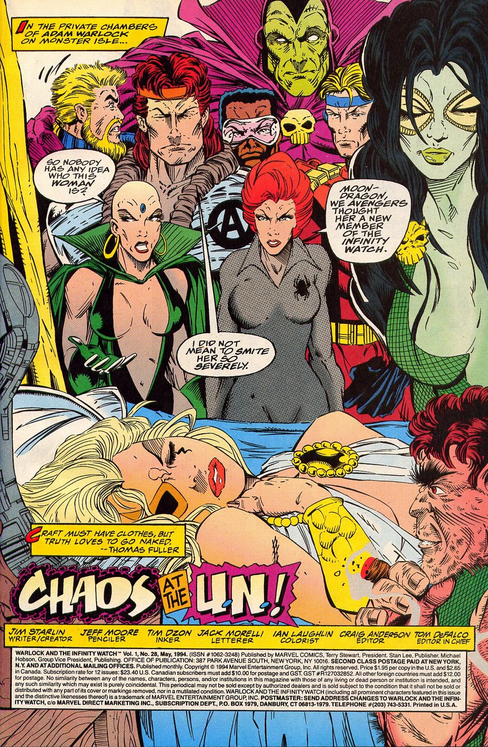 Read online Warlock and the Infinity Watch comic -  Issue #28 - 2