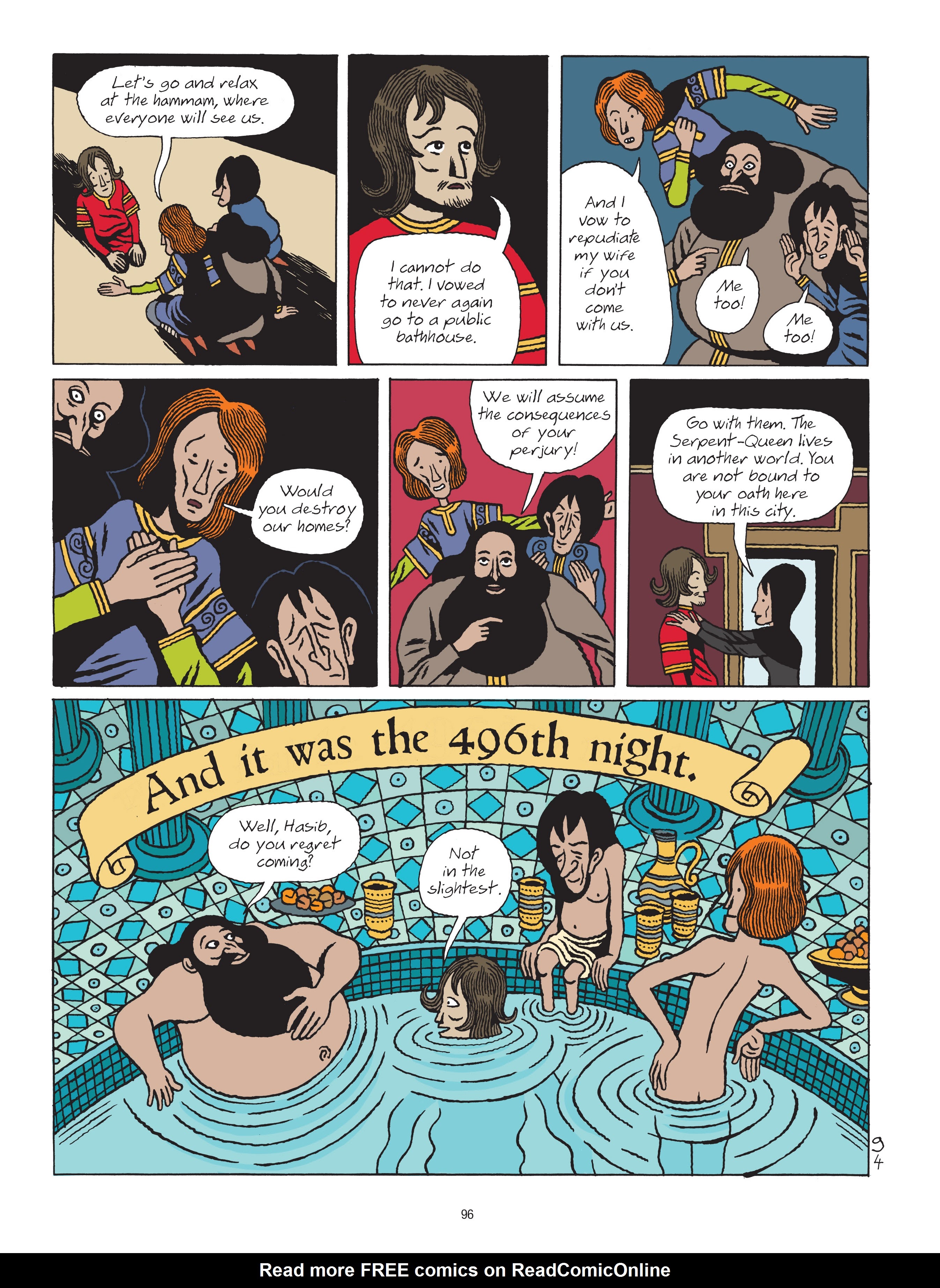 Read online A Tale of a Thousand and One Nights: HASIB & the Queen of Serpents comic -  Issue # TPB - 96