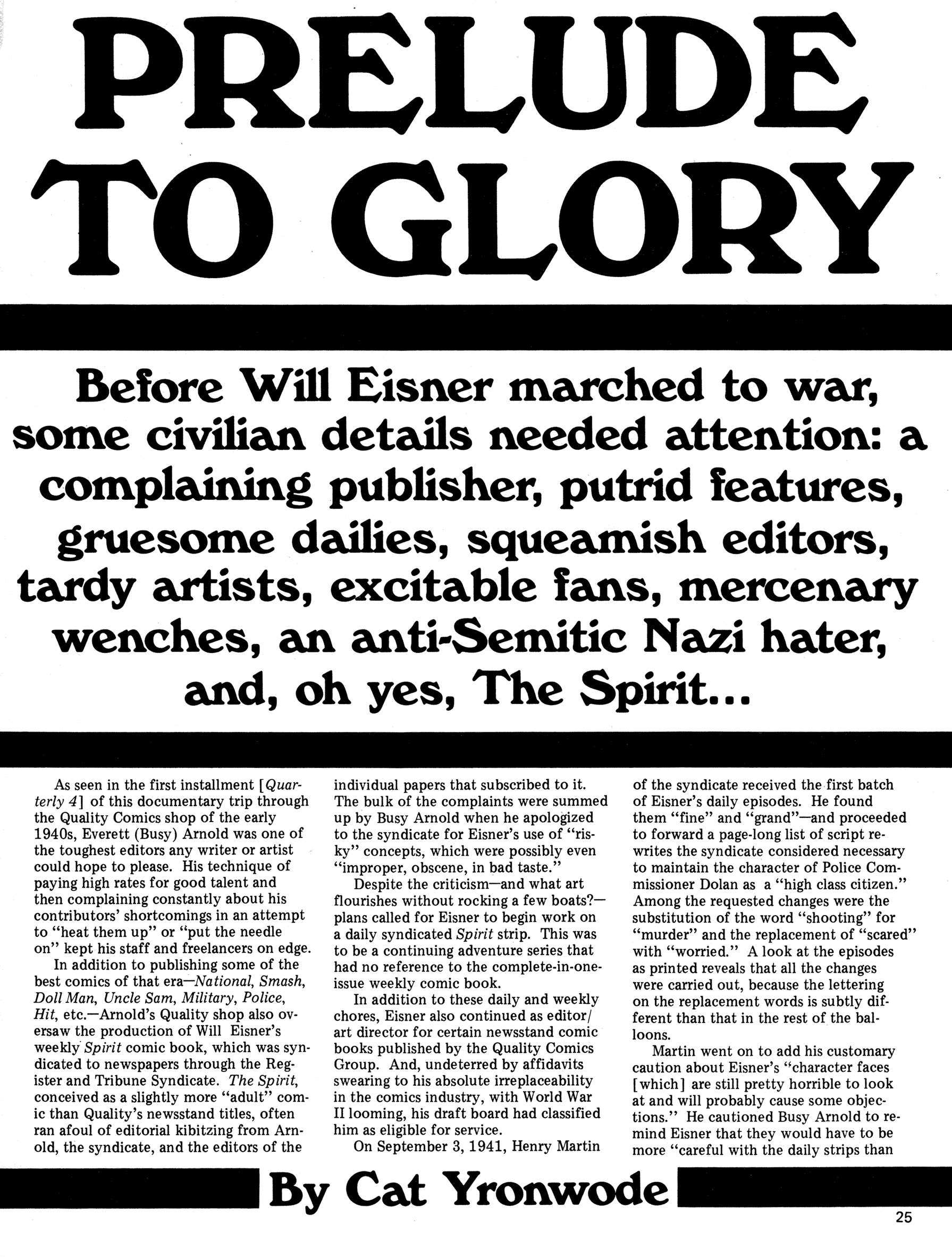 Read online Will Eisner's Quarterly comic -  Issue #5 - 27