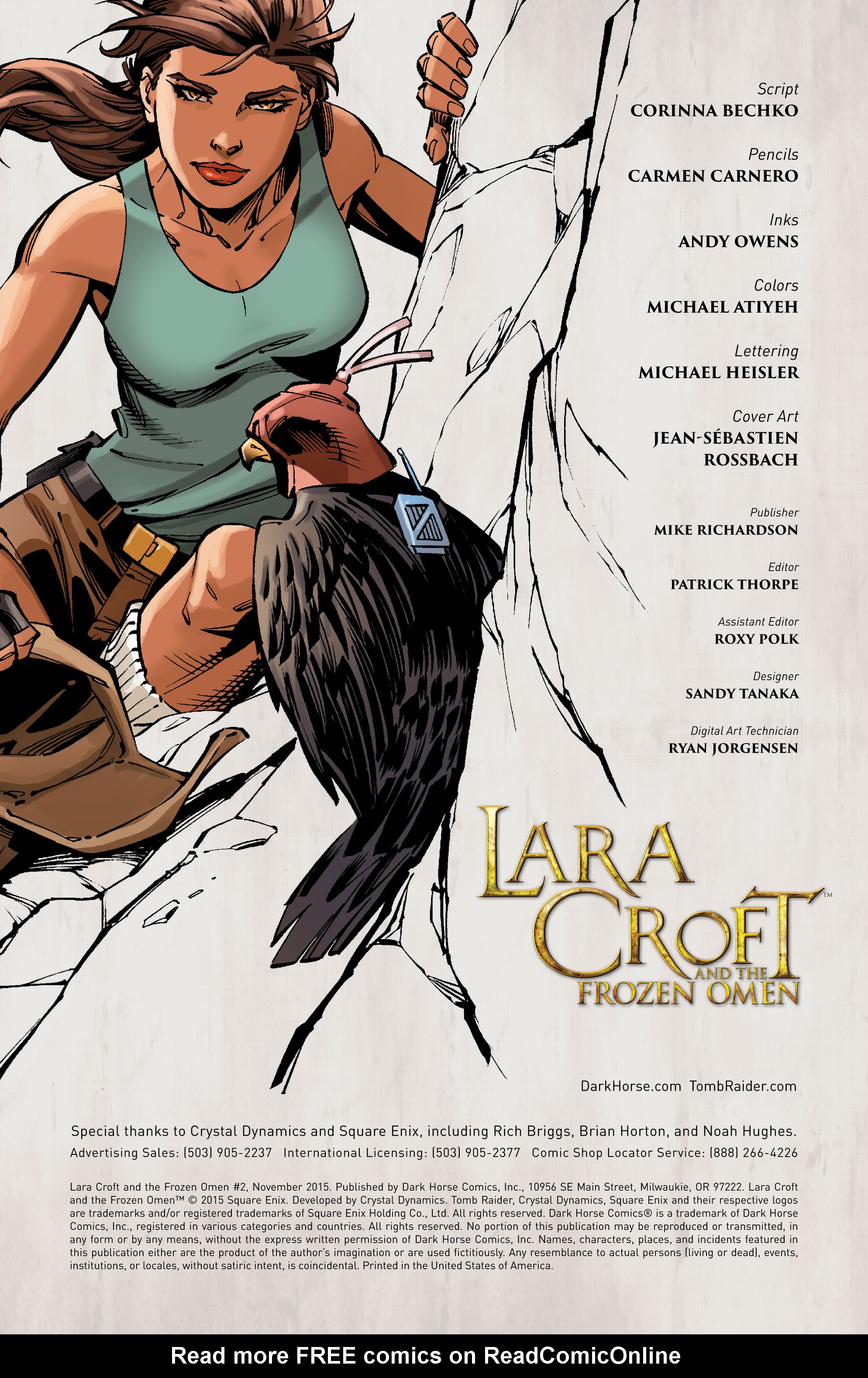 Read online Lara Croft and the Frozen Omen comic -  Issue #2 - 2