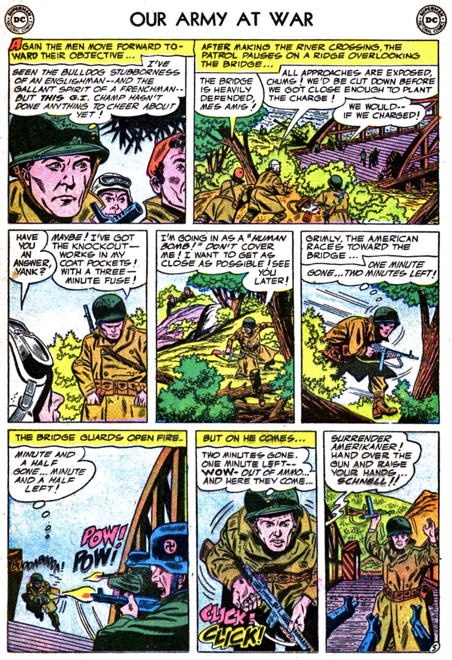 Read online Our Army at War (1952) comic -  Issue #39 - 16