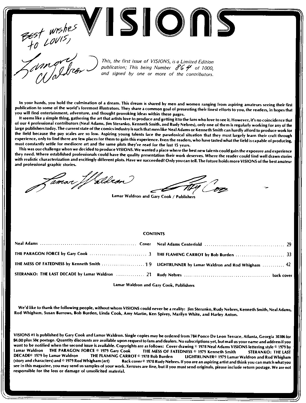 Read online Visions comic -  Issue # Full - 2