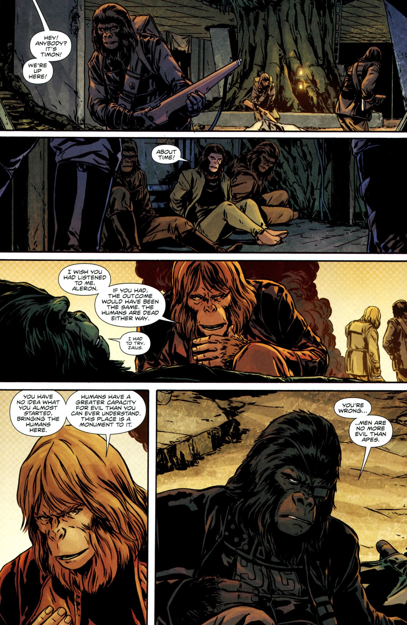 Read online Exile on the Planet of the Apes comic -  Issue #4 - 10