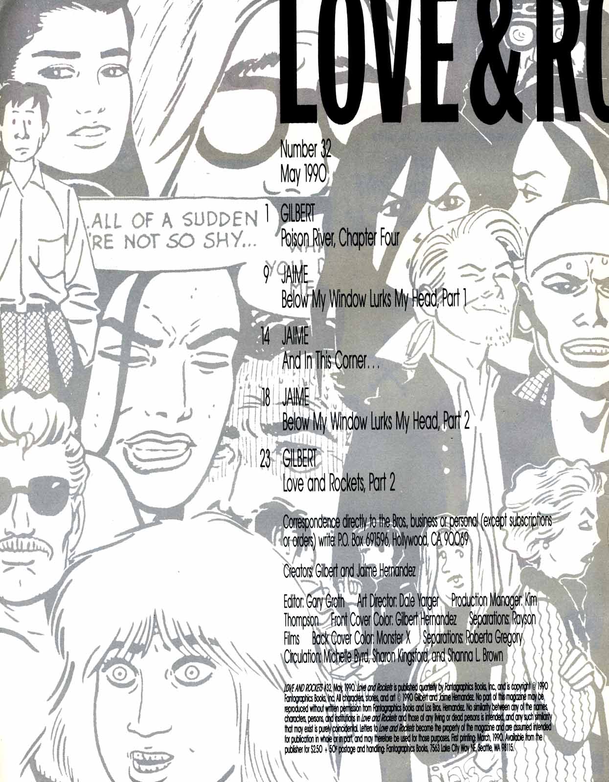 Read online Love and Rockets (1982) comic -  Issue #32 - 2