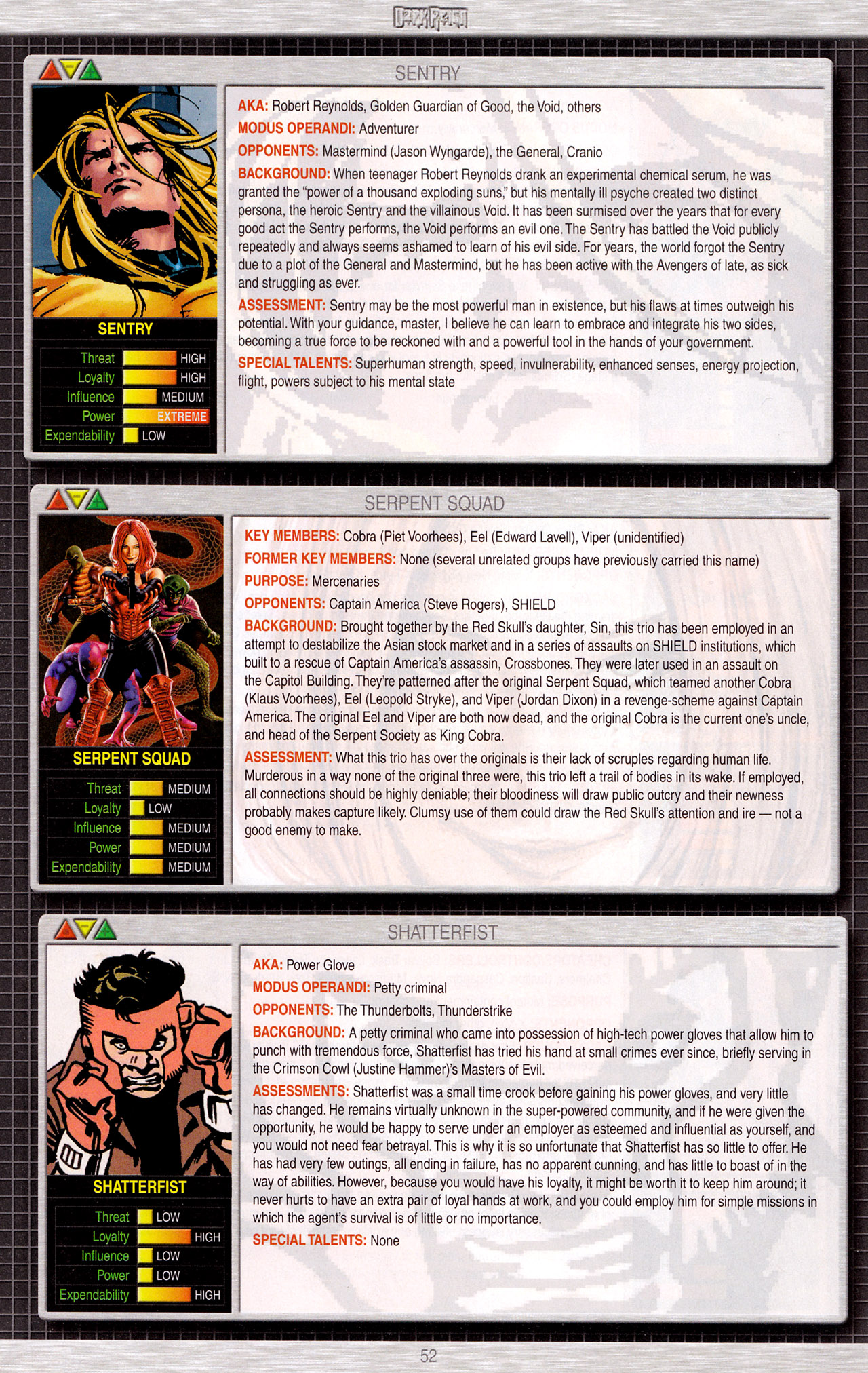 Read online Dark Reign Files comic -  Issue # Full - 54