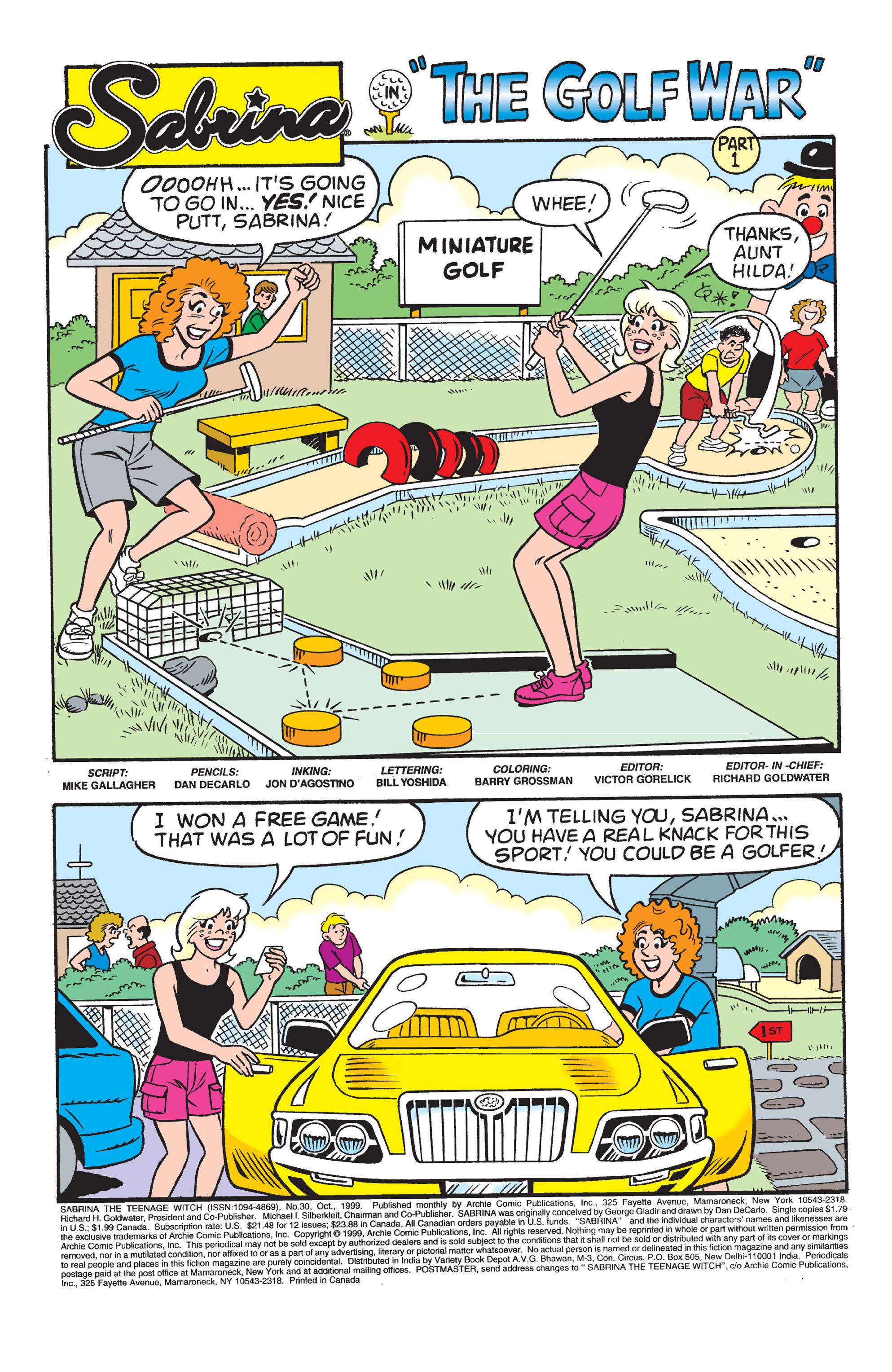 Read online Sabrina the Teenage Witch (1997) comic -  Issue #30 - 2