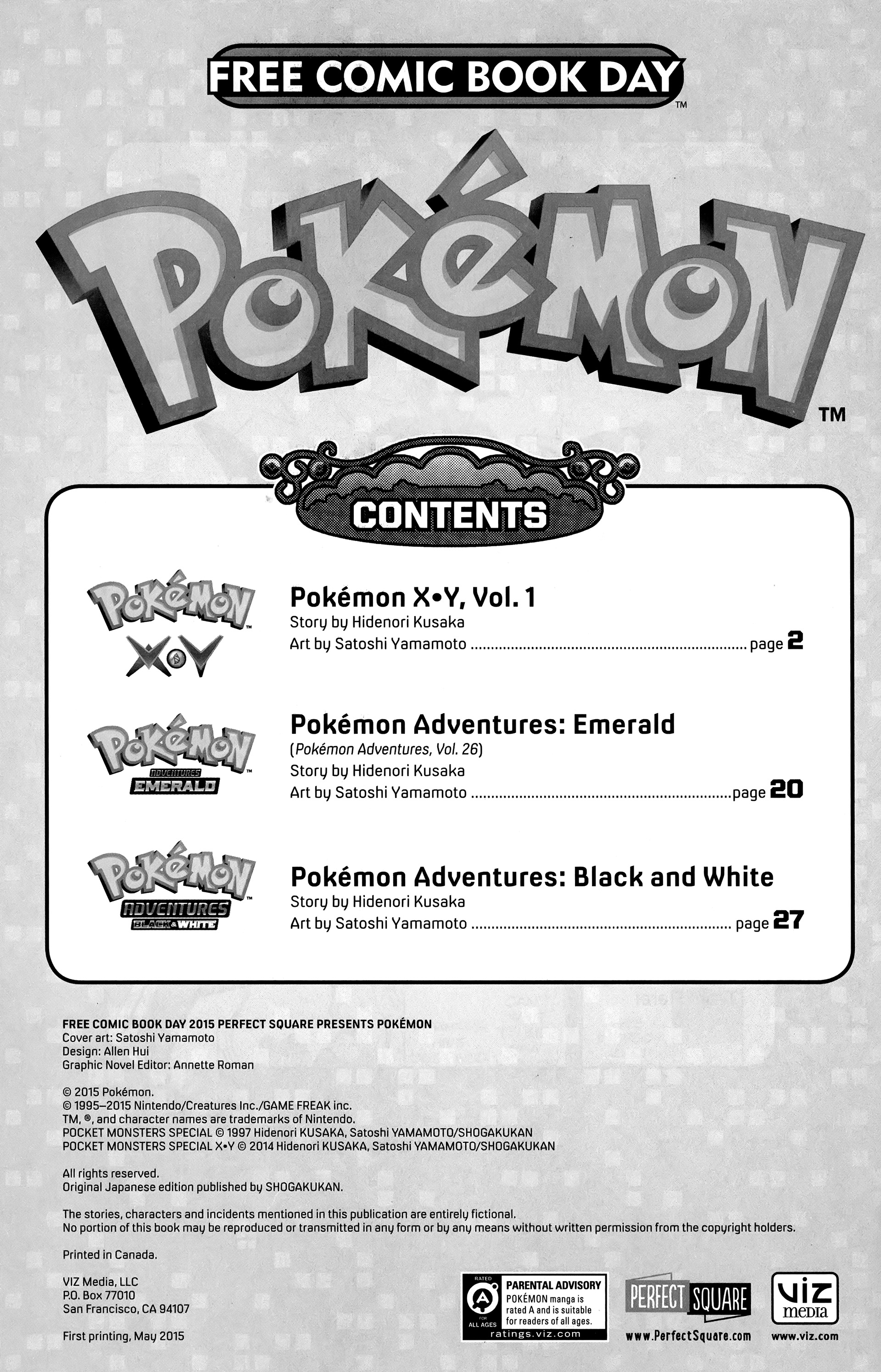 Read online Free Comic Book Day 2015 comic -  Issue # Perfect Square presents Pokemon - 33