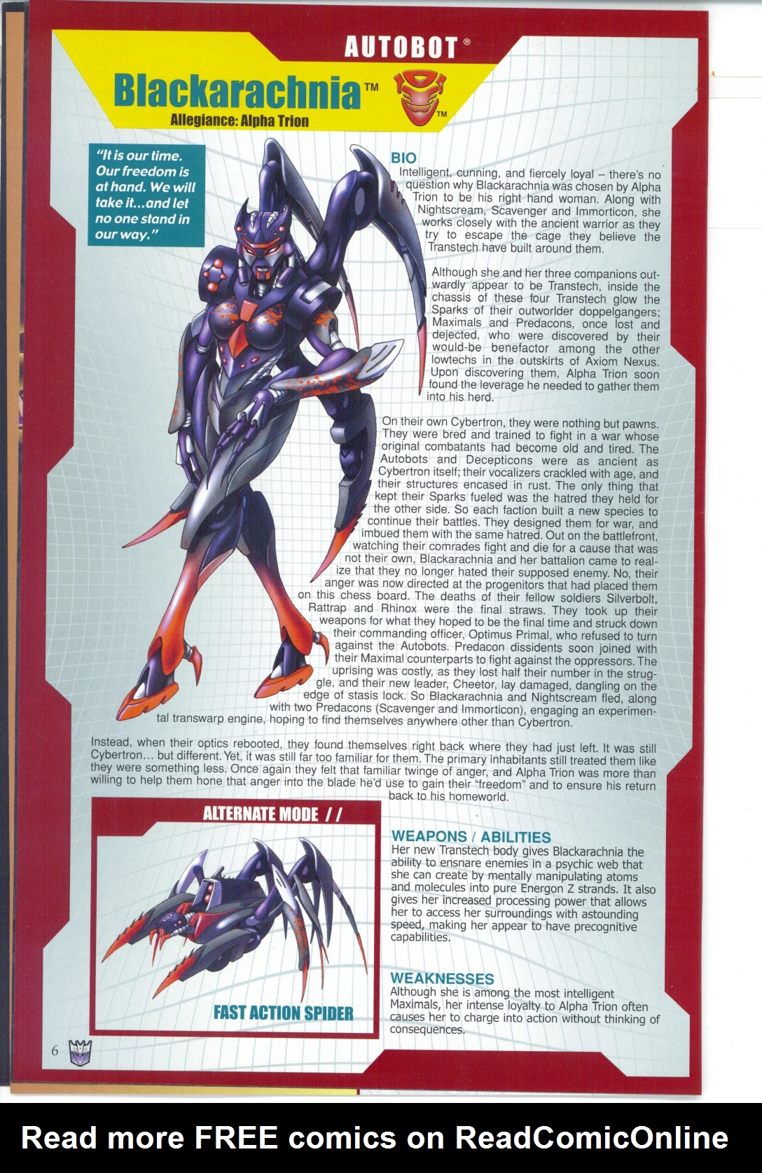 Read online Transformers: Collectors' Club comic -  Issue #25 - 6