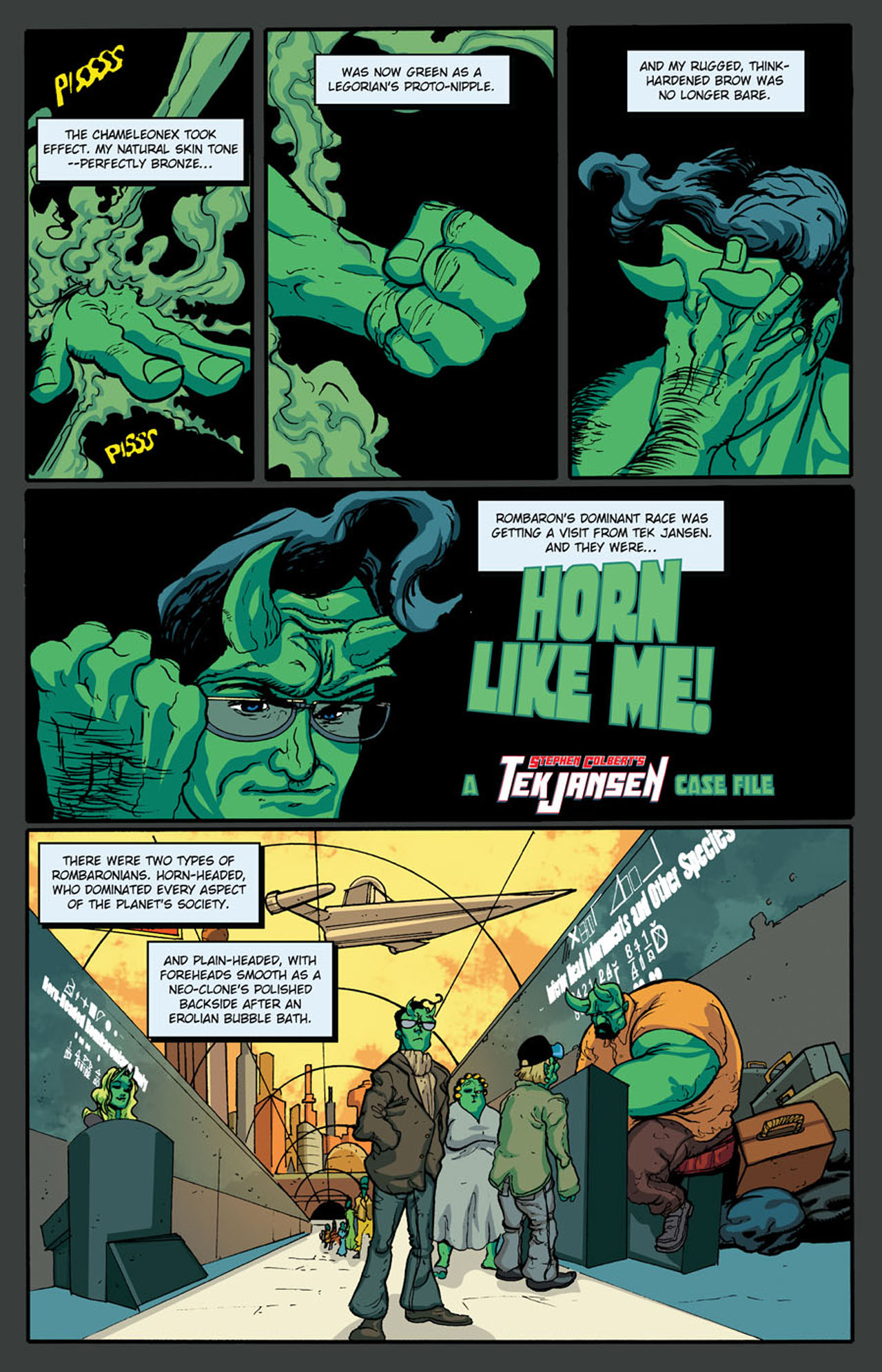 Read online Stephen Colbert's Tek Jansen comic -  Issue #1 - 22