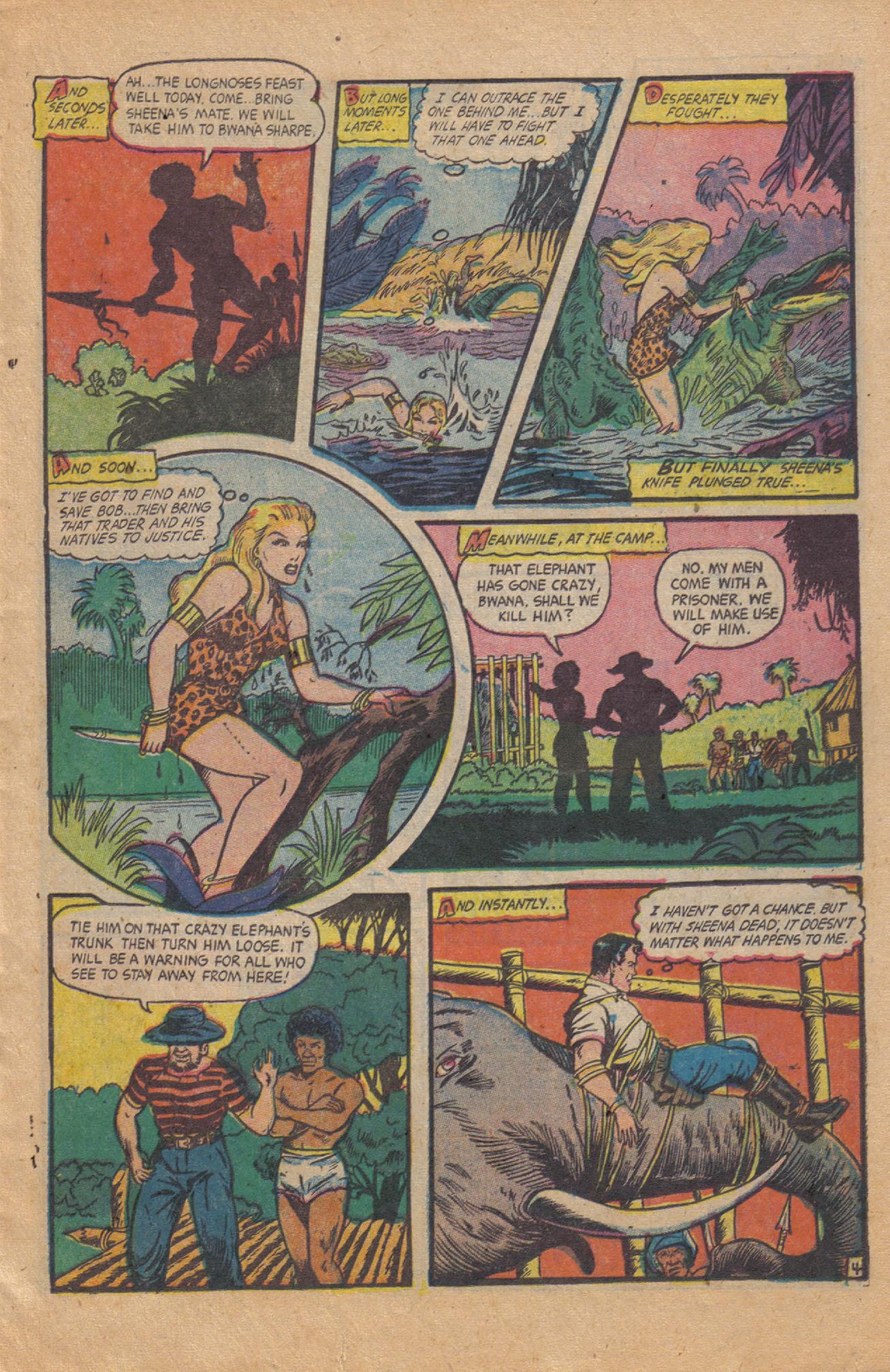Read online Sheena, Queen of the Jungle (1942) comic -  Issue #18 - 17