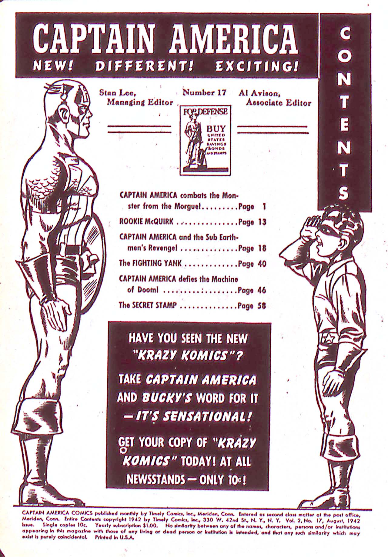 Captain America Comics 17 Page 1