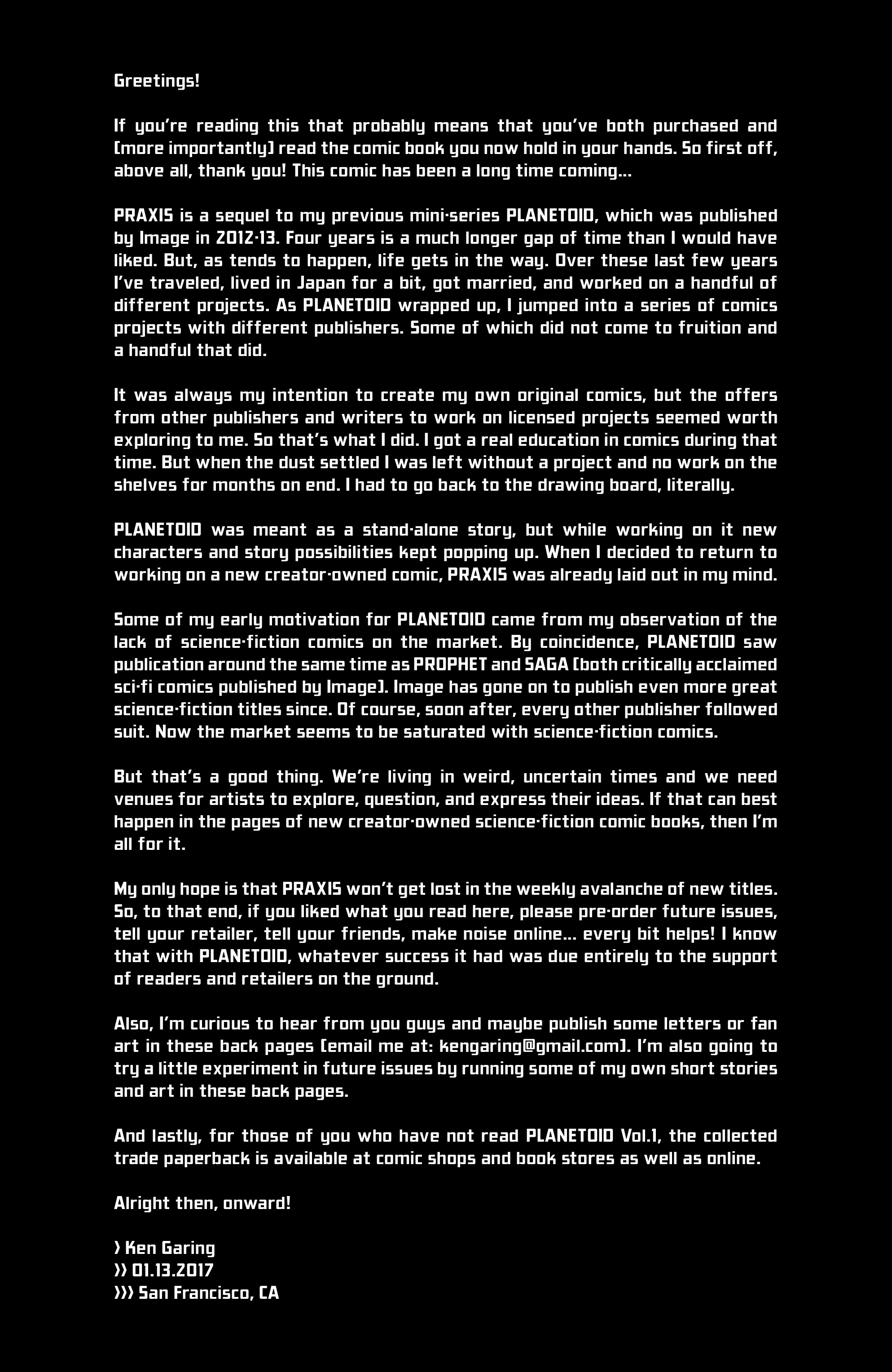 Read online Planetoid Praxis comic -  Issue #1 - 33