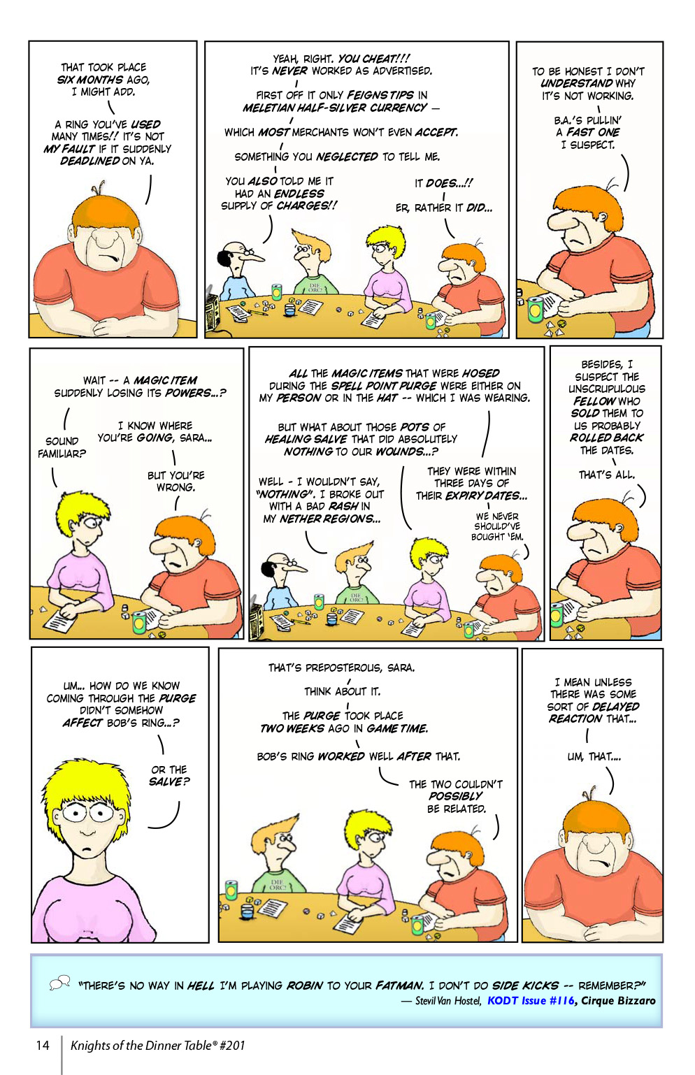 Read online Knights of the Dinner Table comic -  Issue #201 - 16