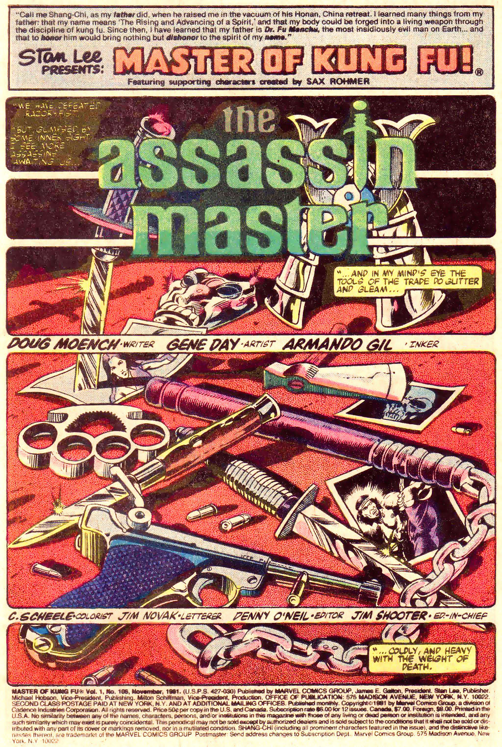 Read online Master of Kung Fu (1974) comic -  Issue #106 - 2