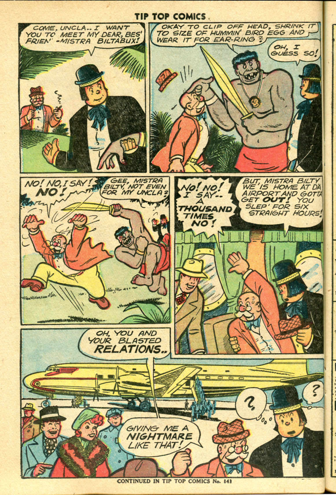 Read online Tip Top Comics comic -  Issue #140 - 36